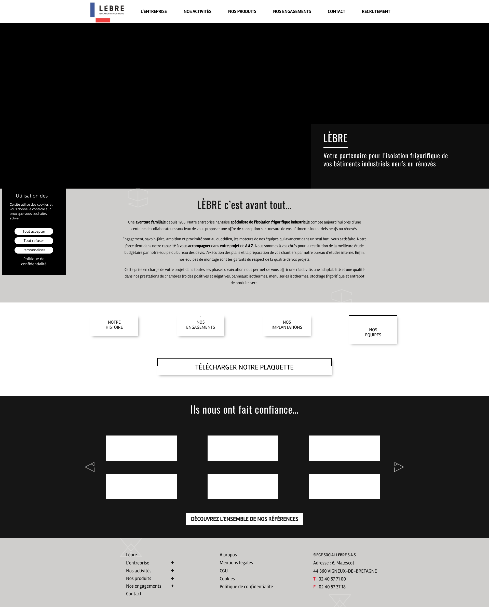 Aperçu du site