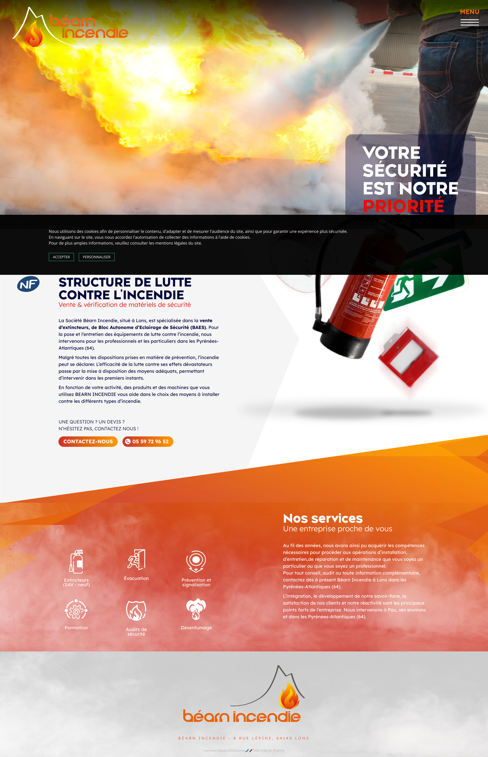 Aperçu du site