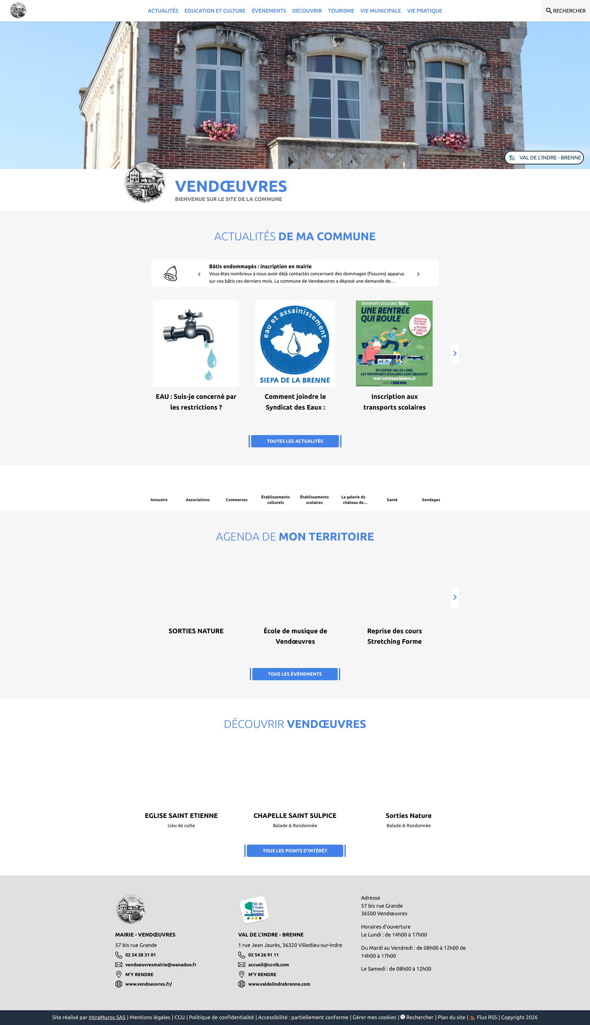 Aperçu du site