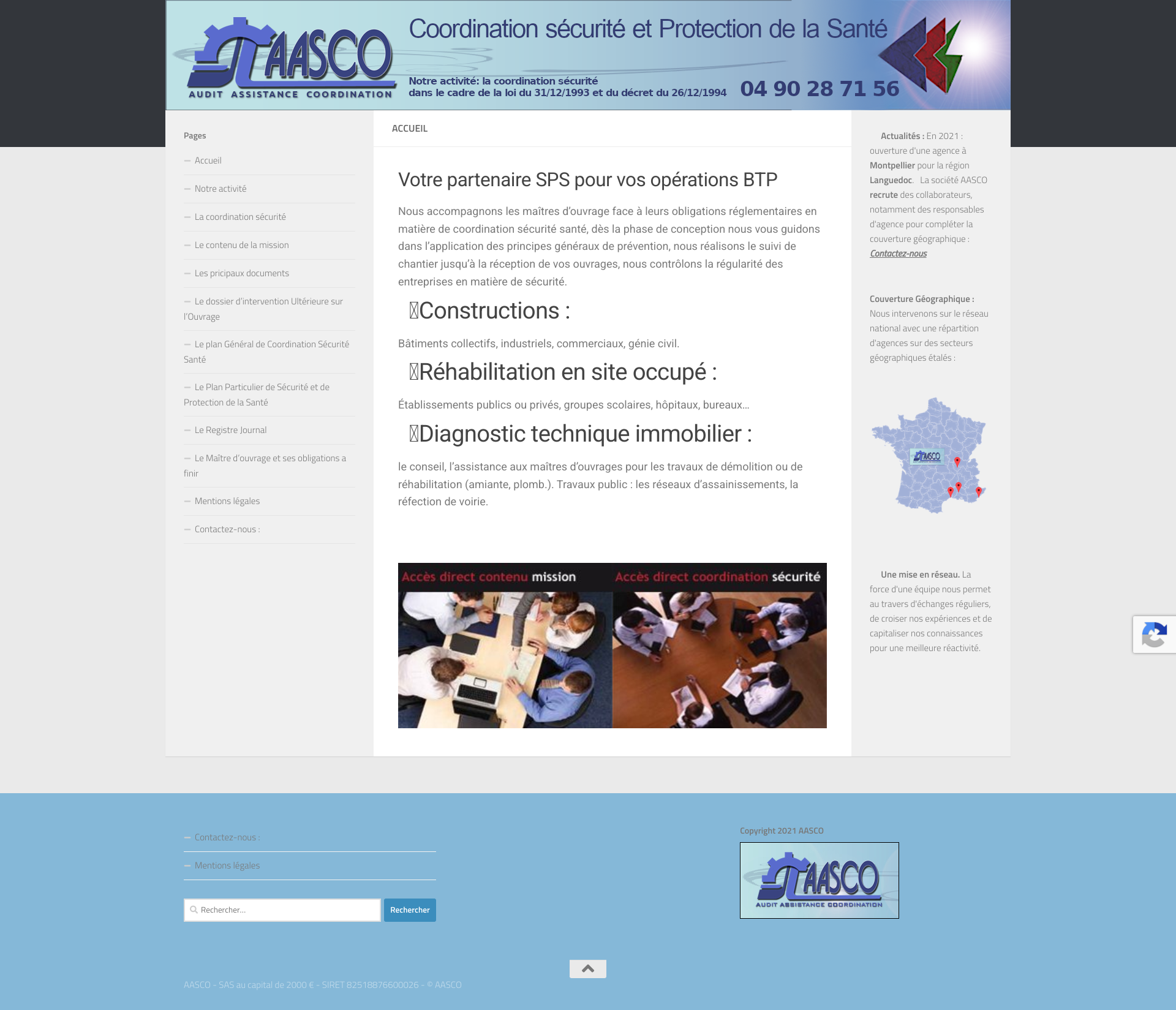 Aperçu du site