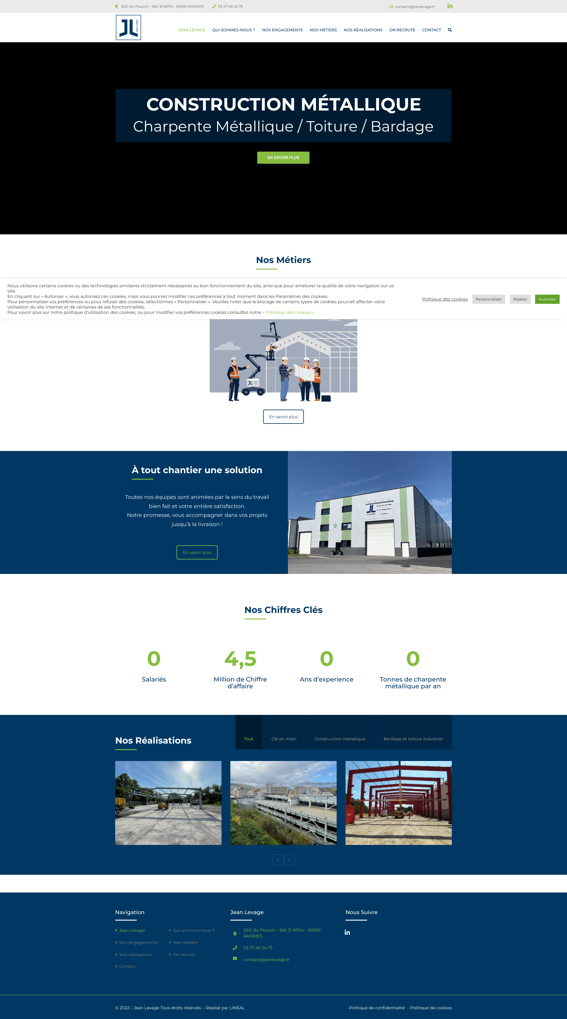 Aperçu du site