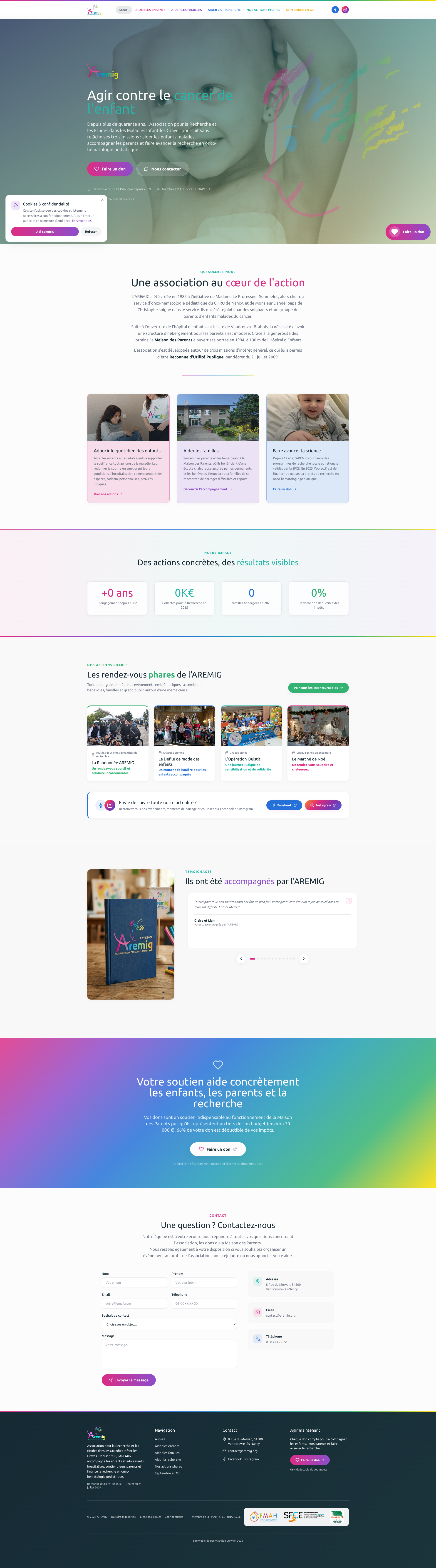 Aperçu du site