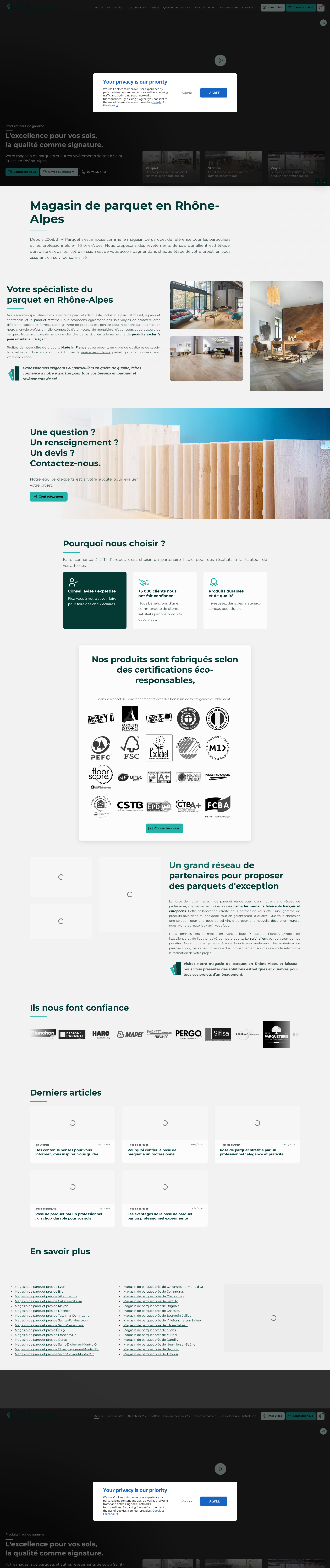 Aperçu du site