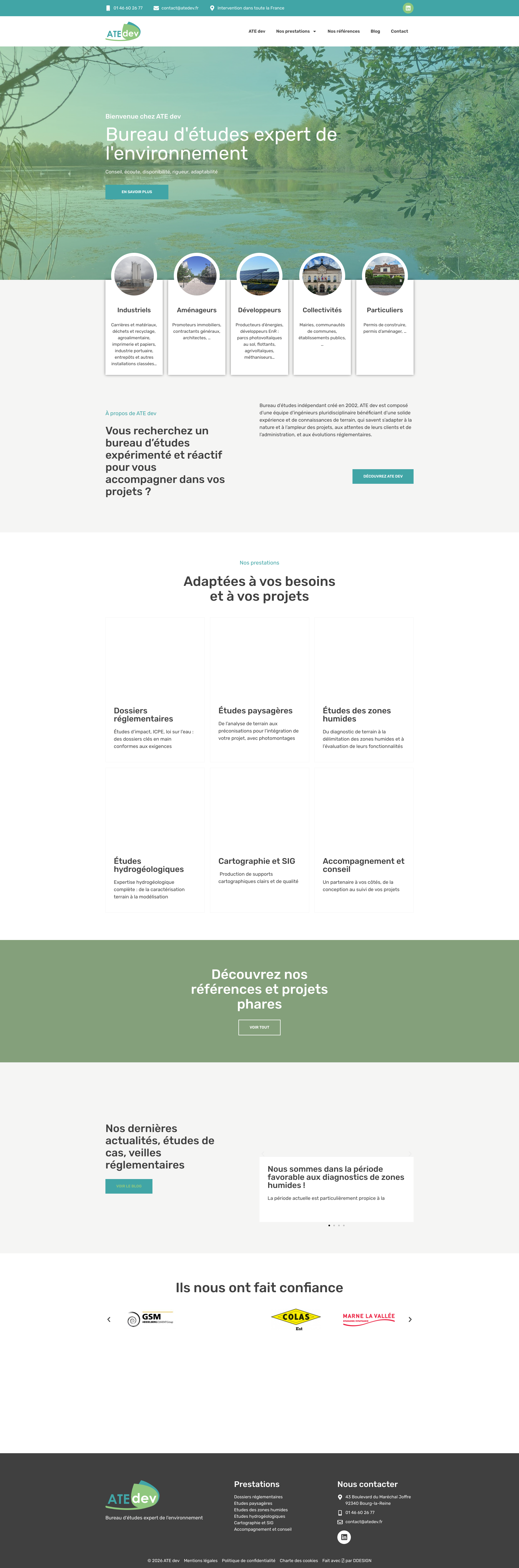Aperçu du site