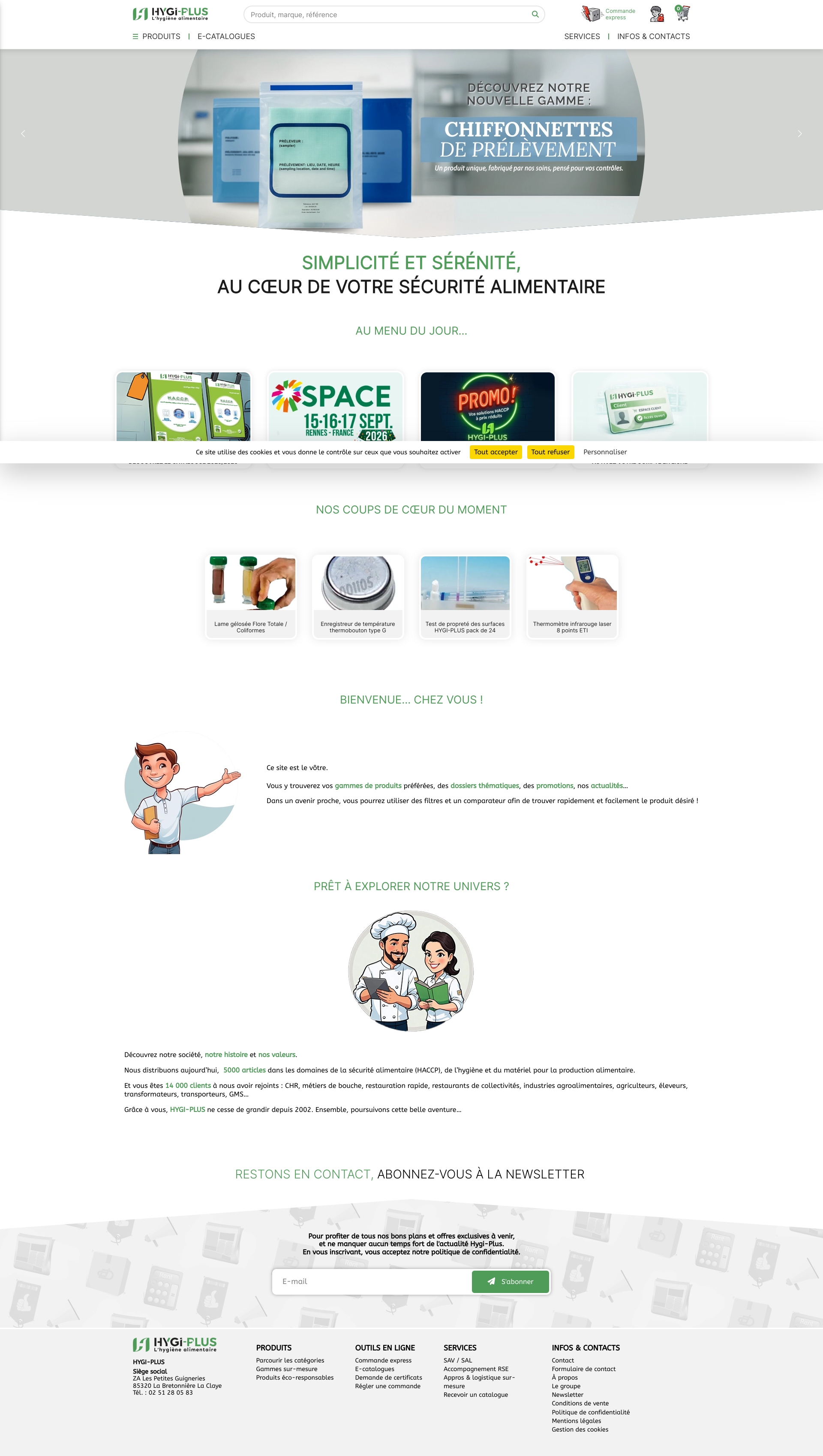 Aperçu du site