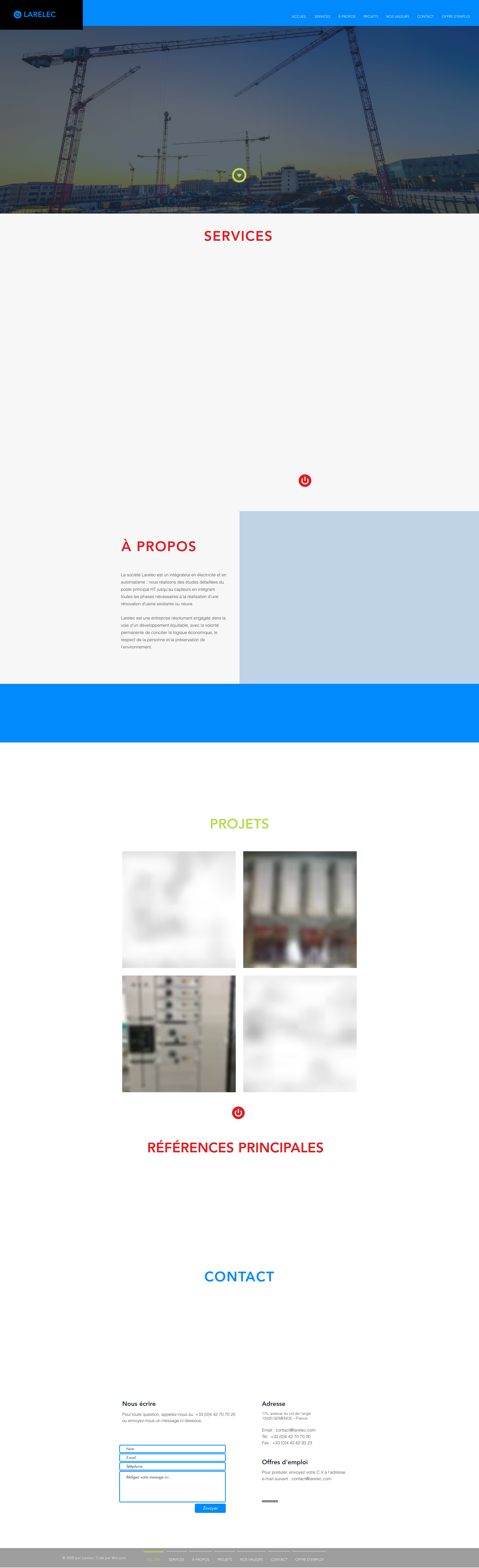 Aperçu du site