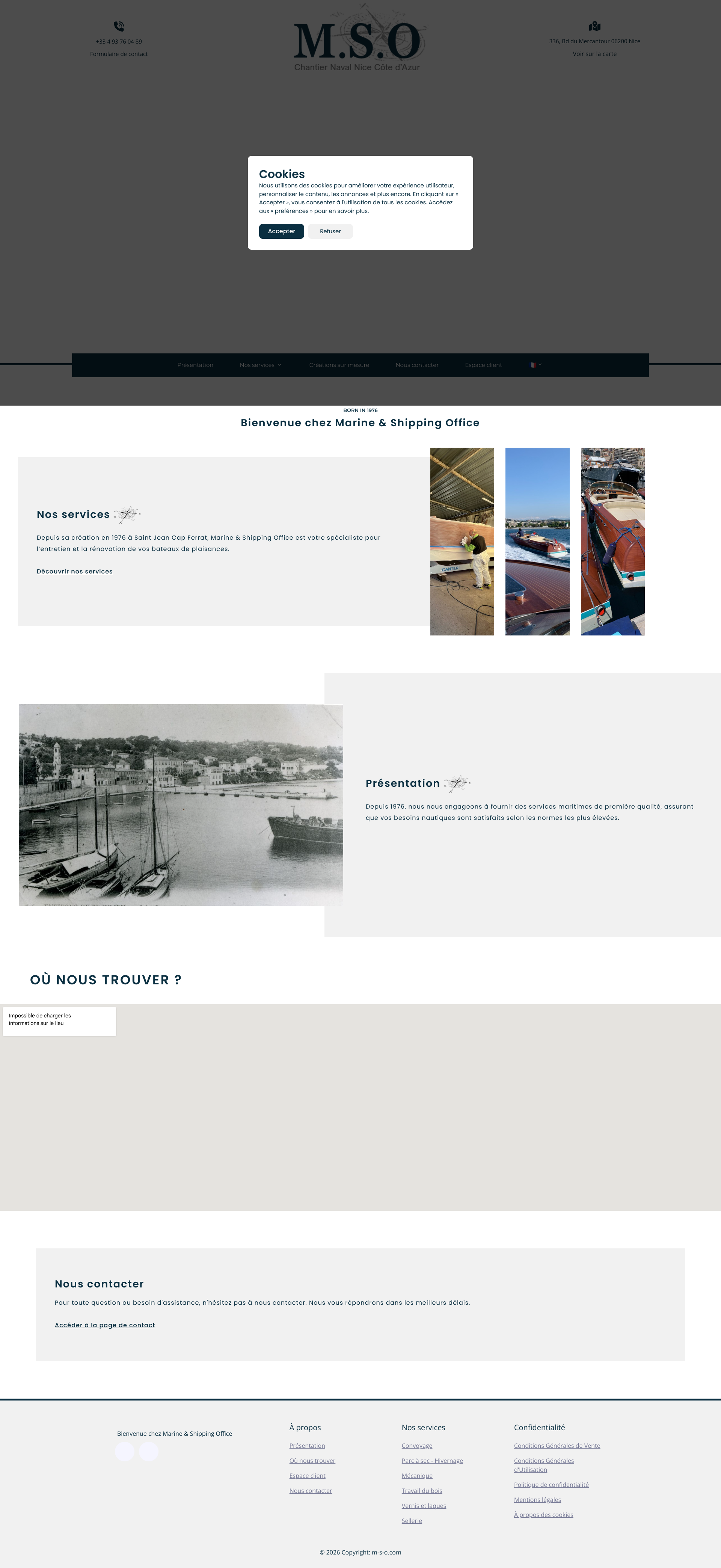 Aperçu du site