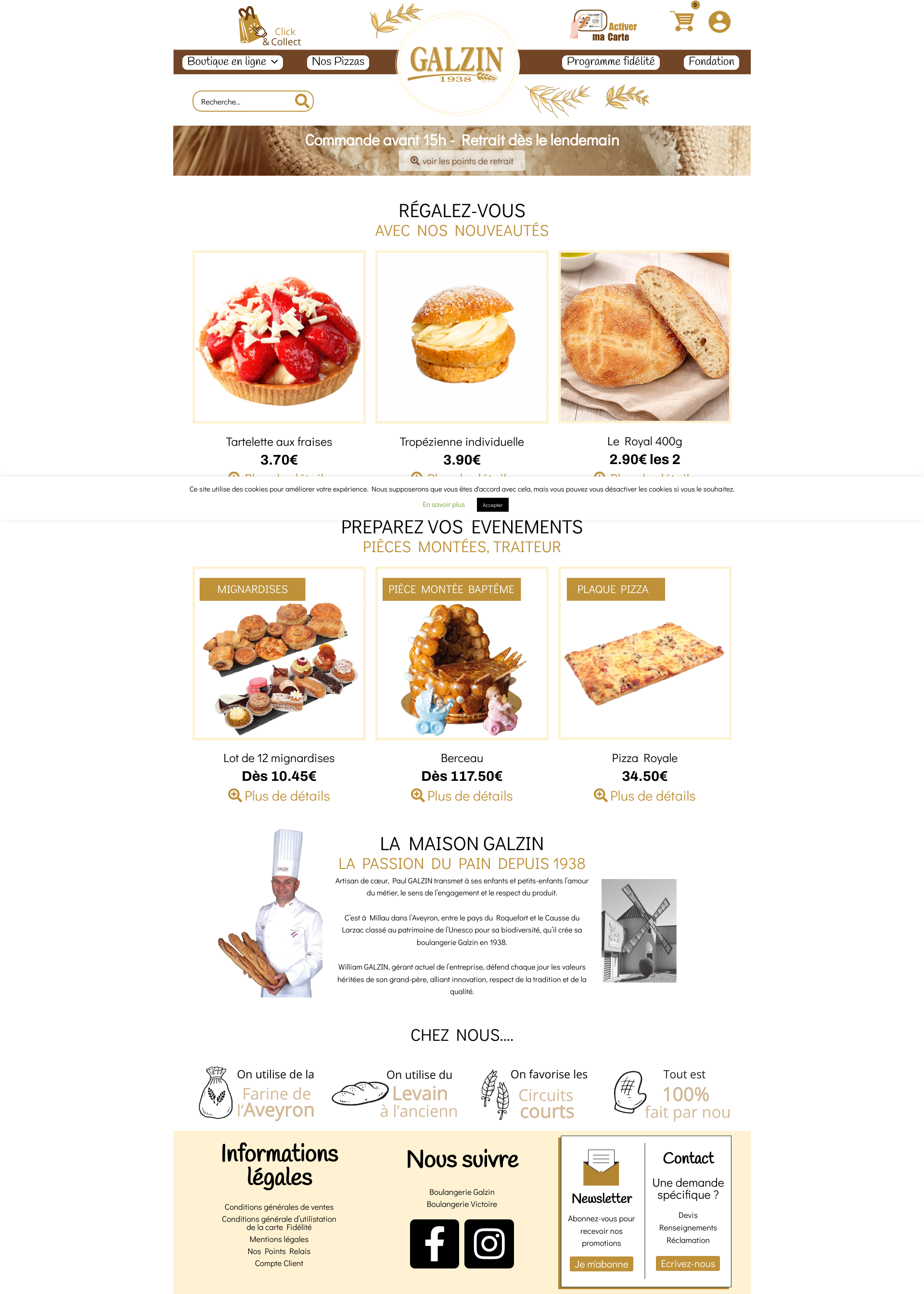 Aperçu du site