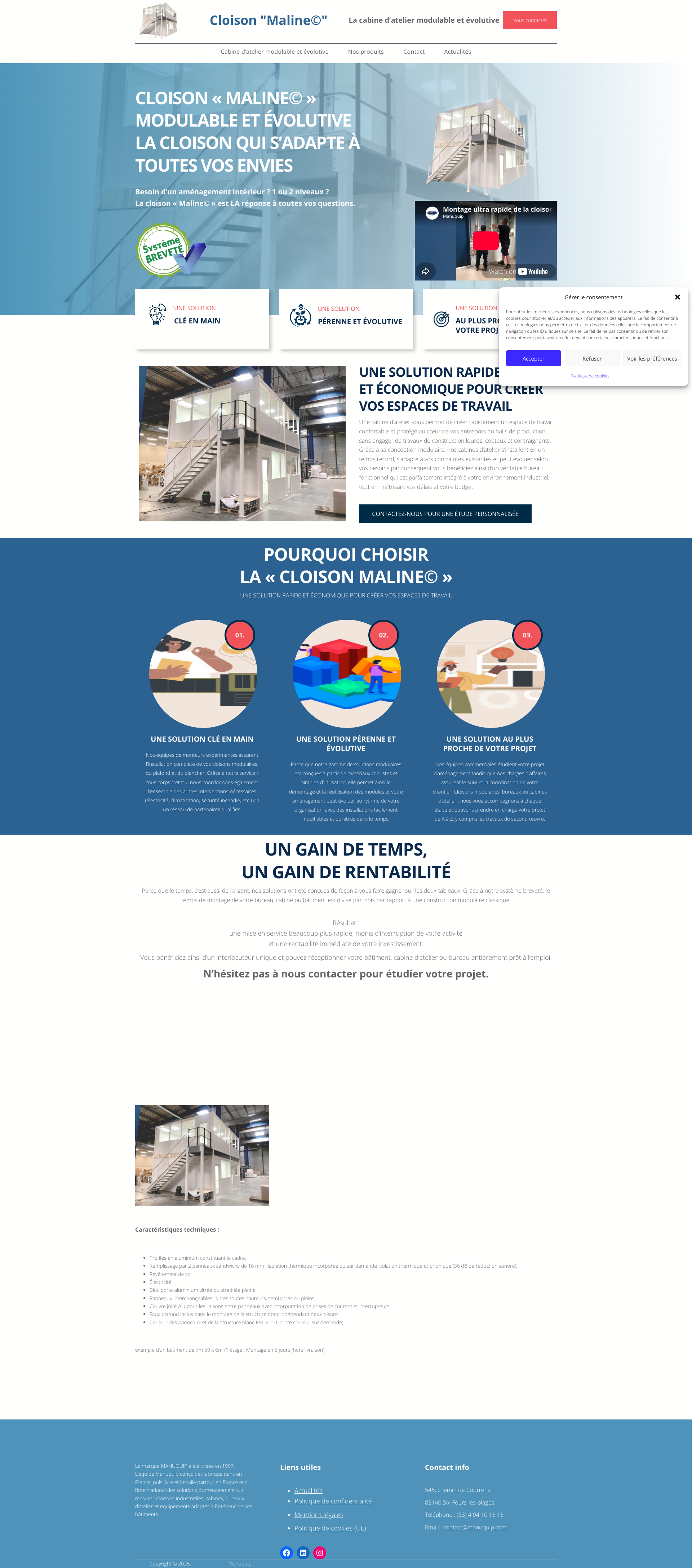 Aperçu du site