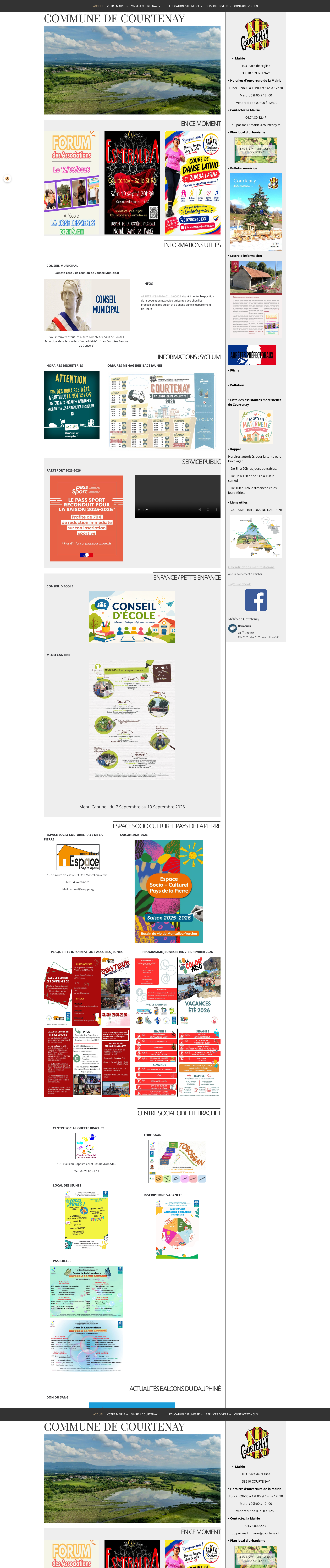Aperçu du site