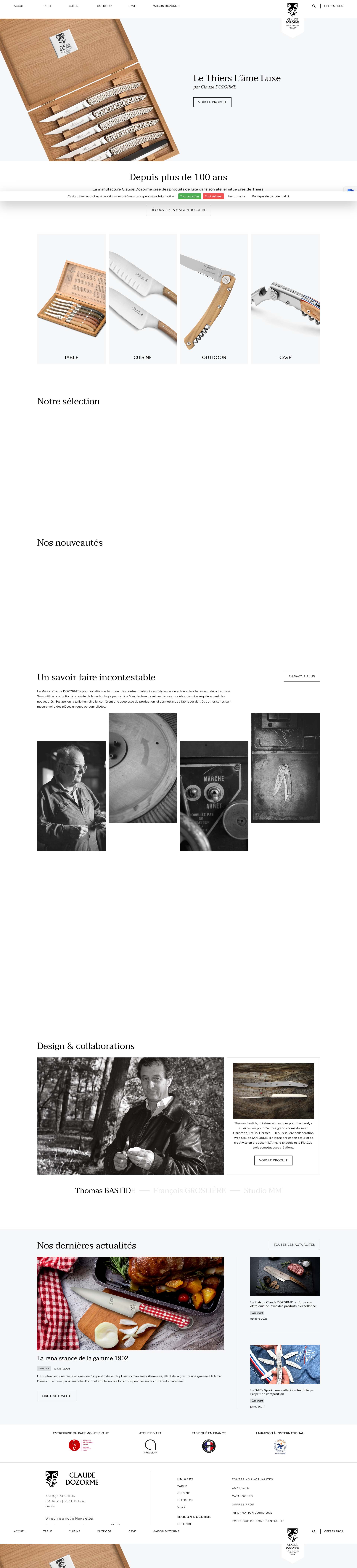 Aperçu du site