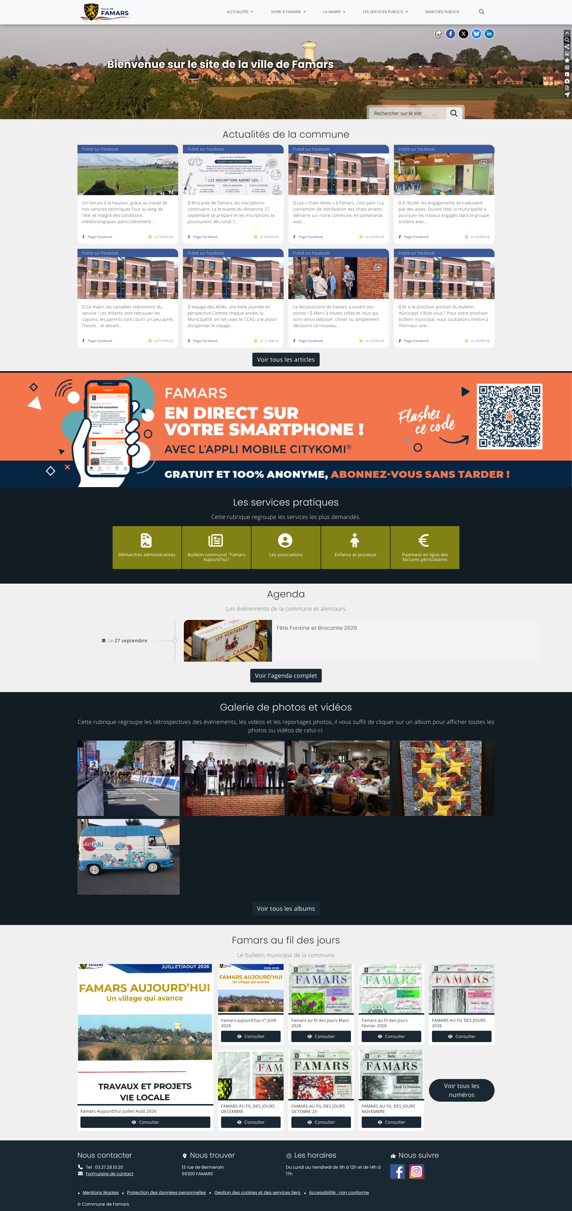 Aperçu du site
