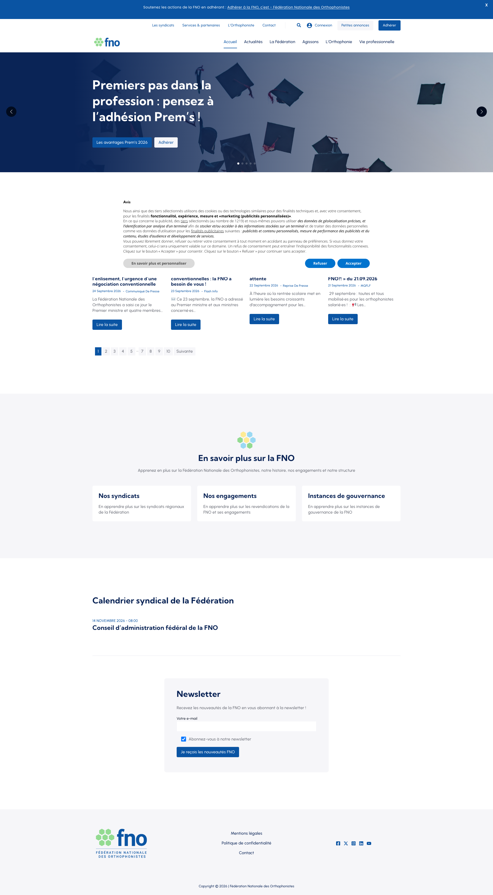 Aperçu du site