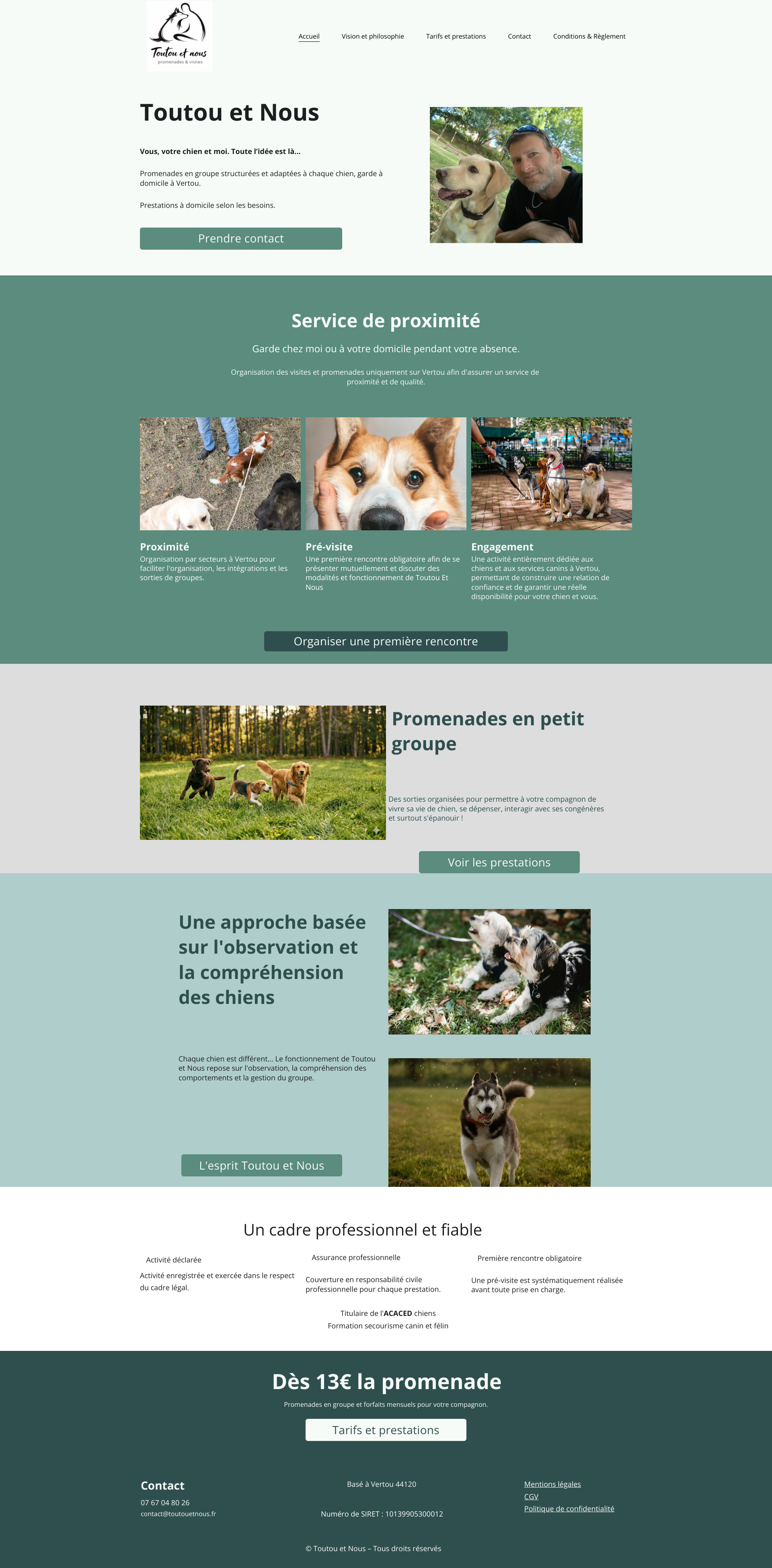 Aperçu du site