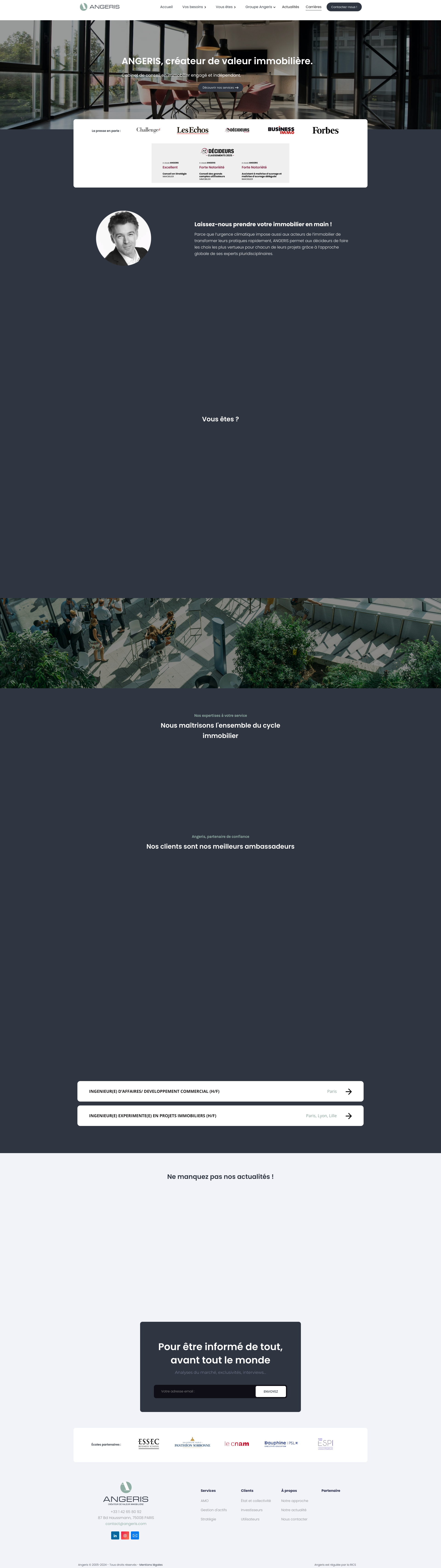 Aperçu du site
