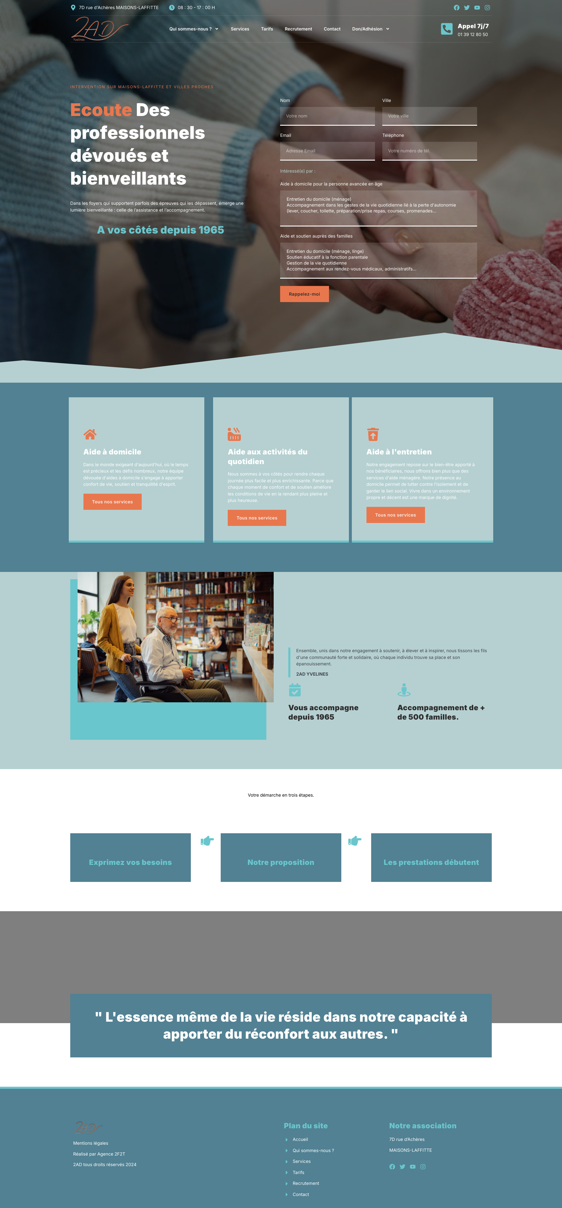 Aperçu du site