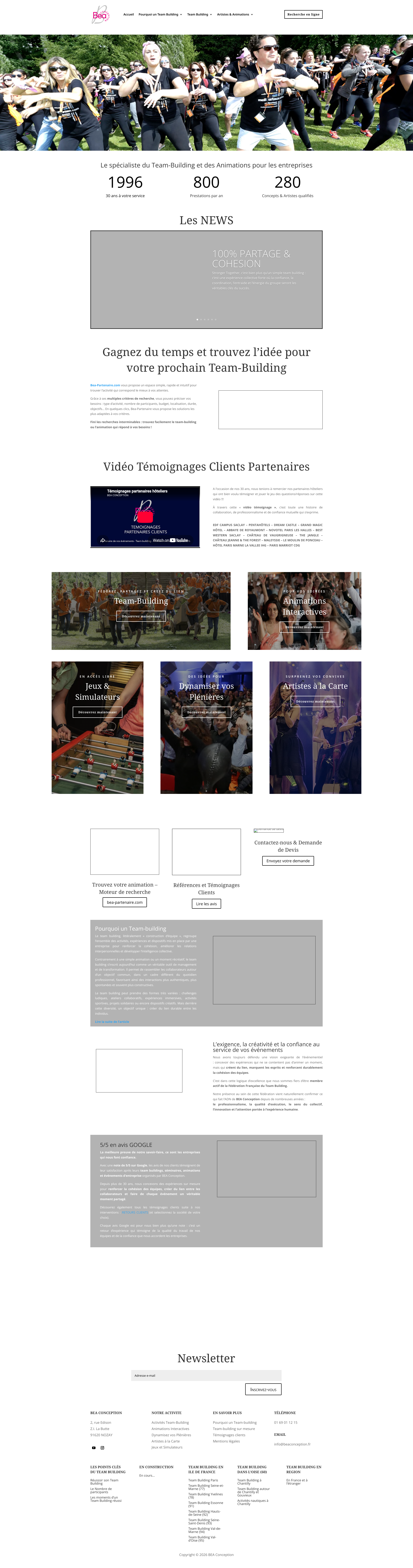 Aperçu du site