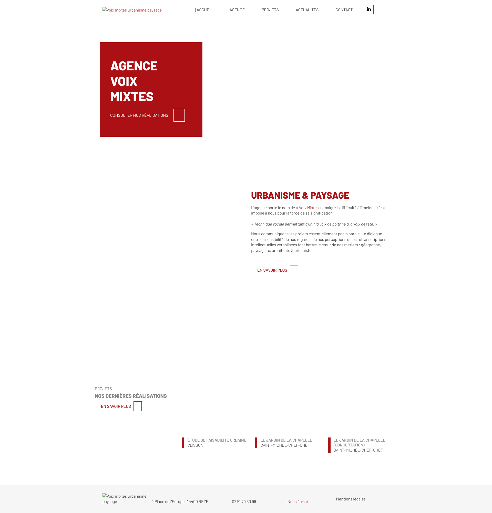 Aperçu du site