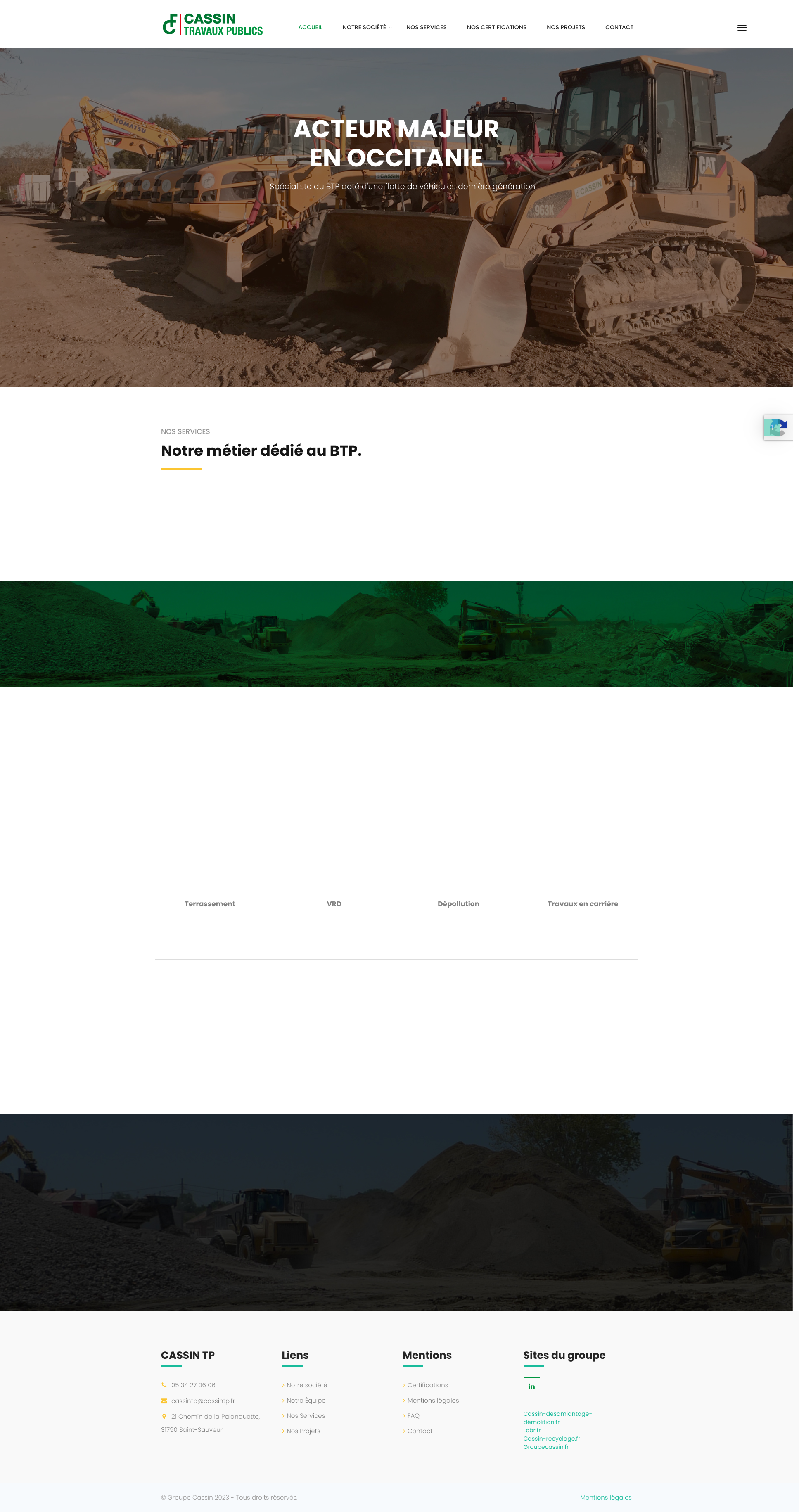 Aperçu du site