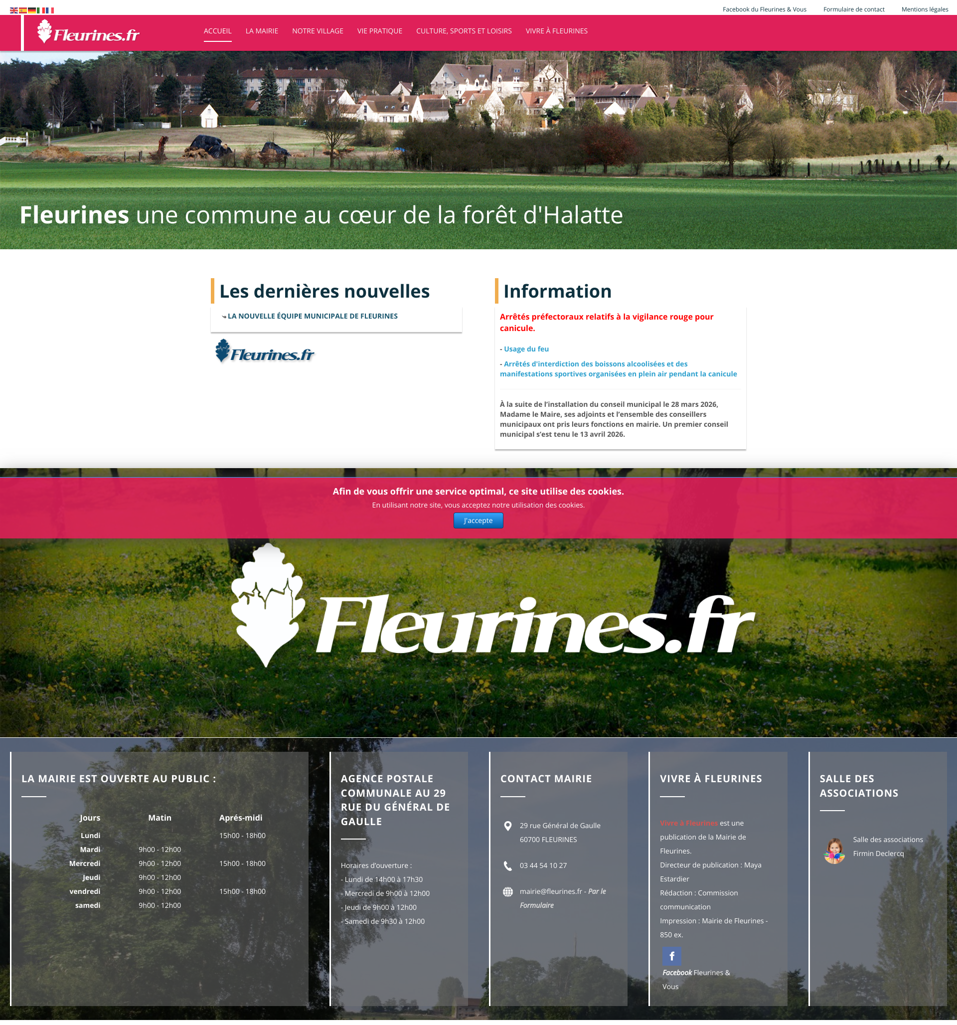 Aperçu du site