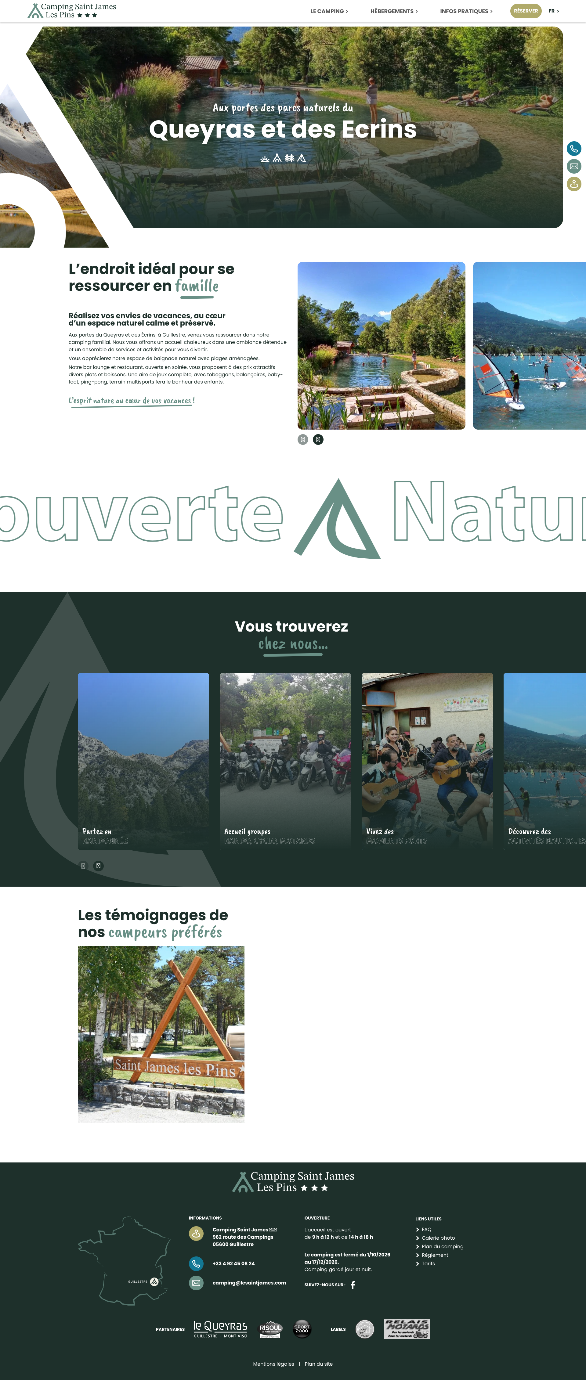 Aperçu du site