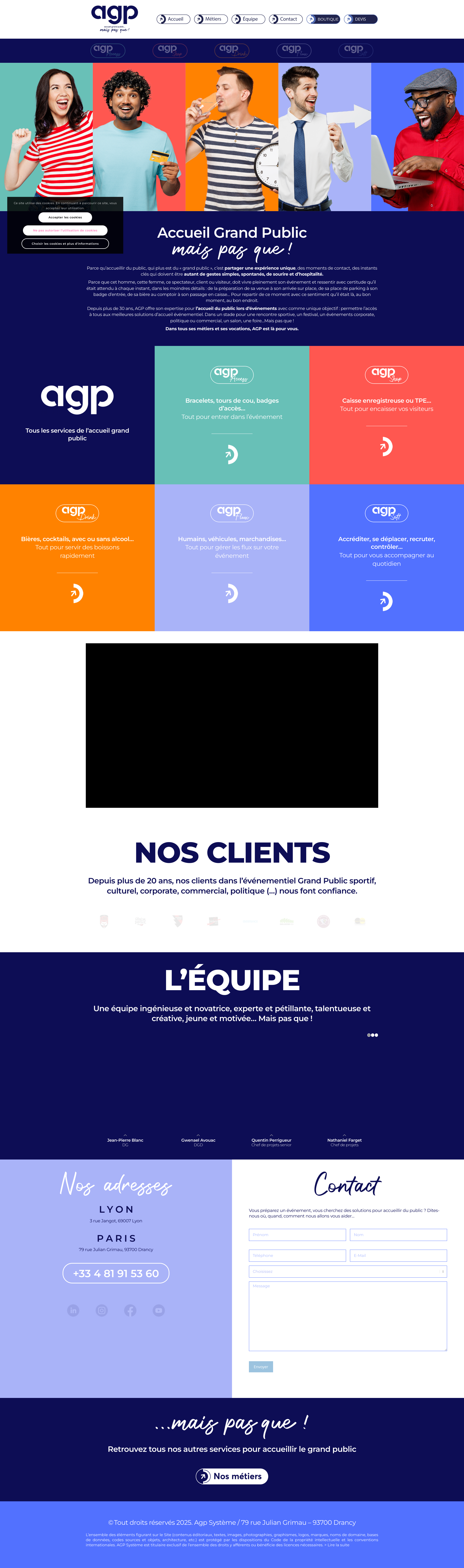 Aperçu du site