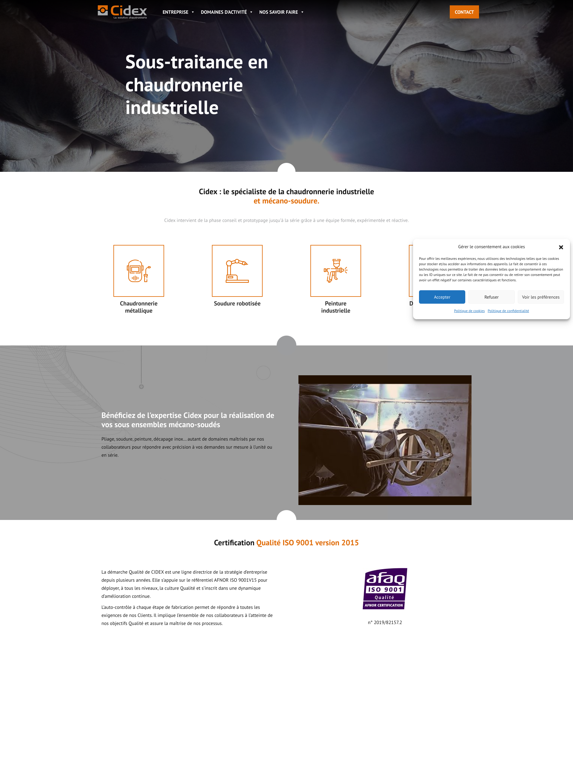 Aperçu du site