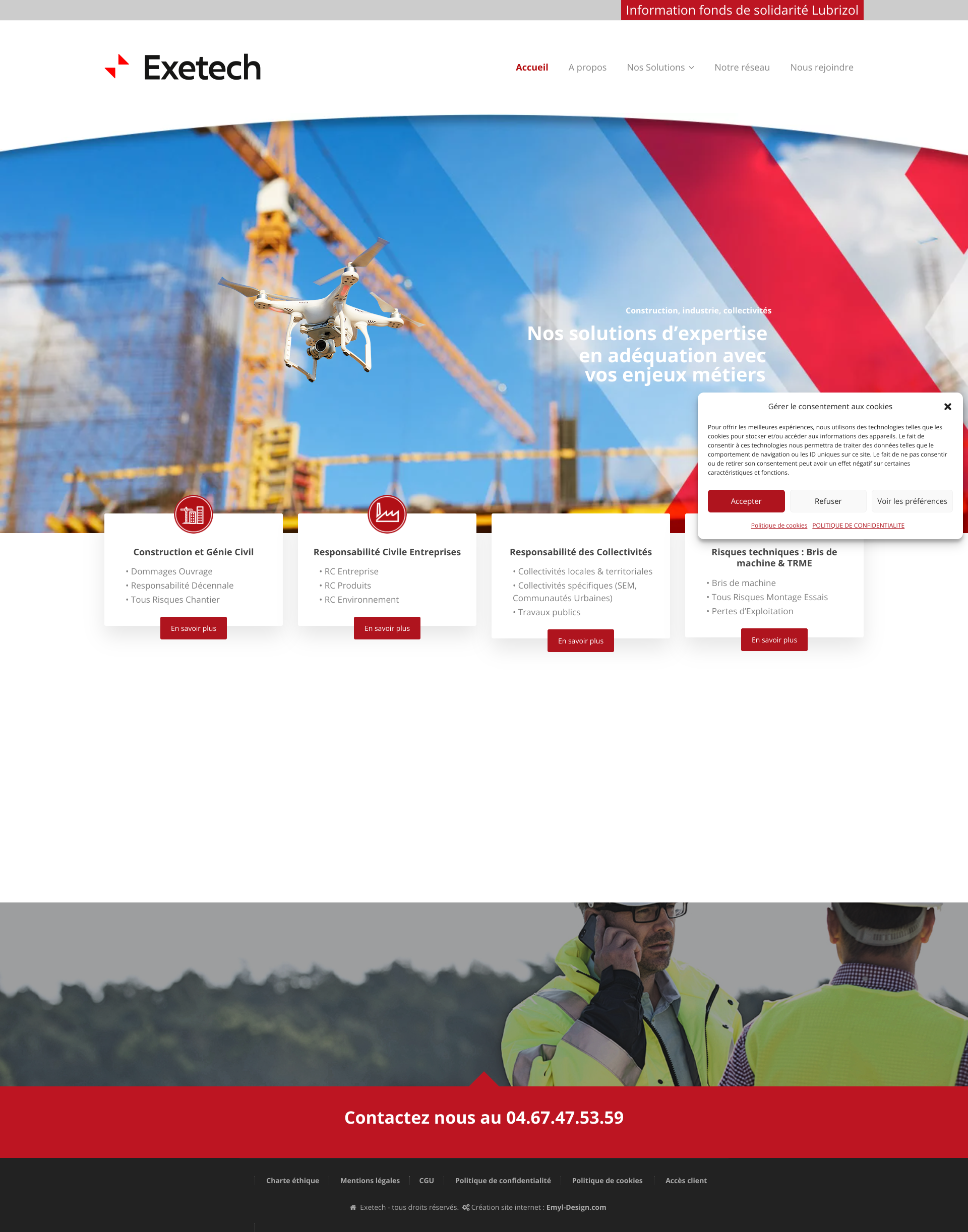 Aperçu du site