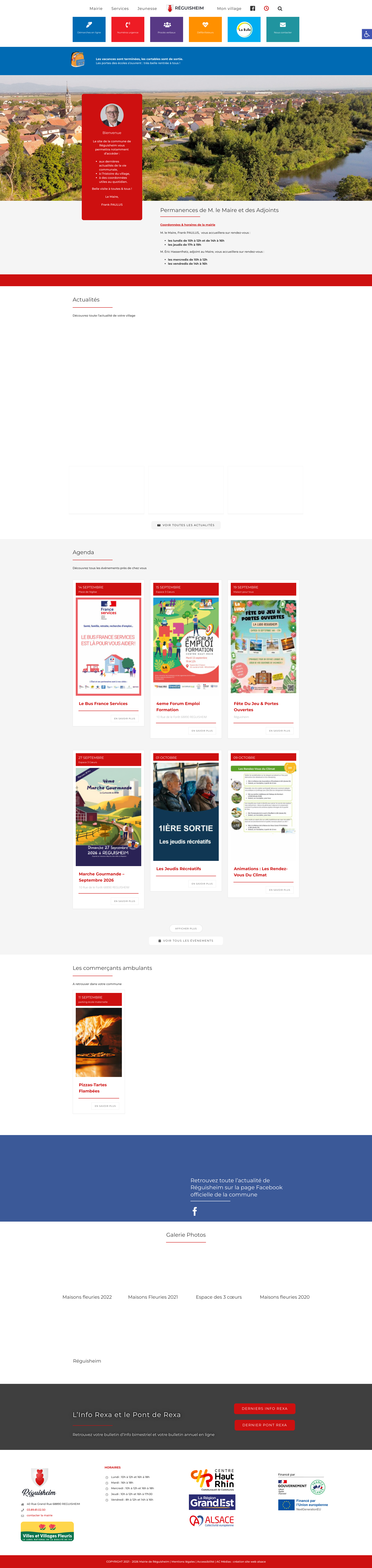 Aperçu du site