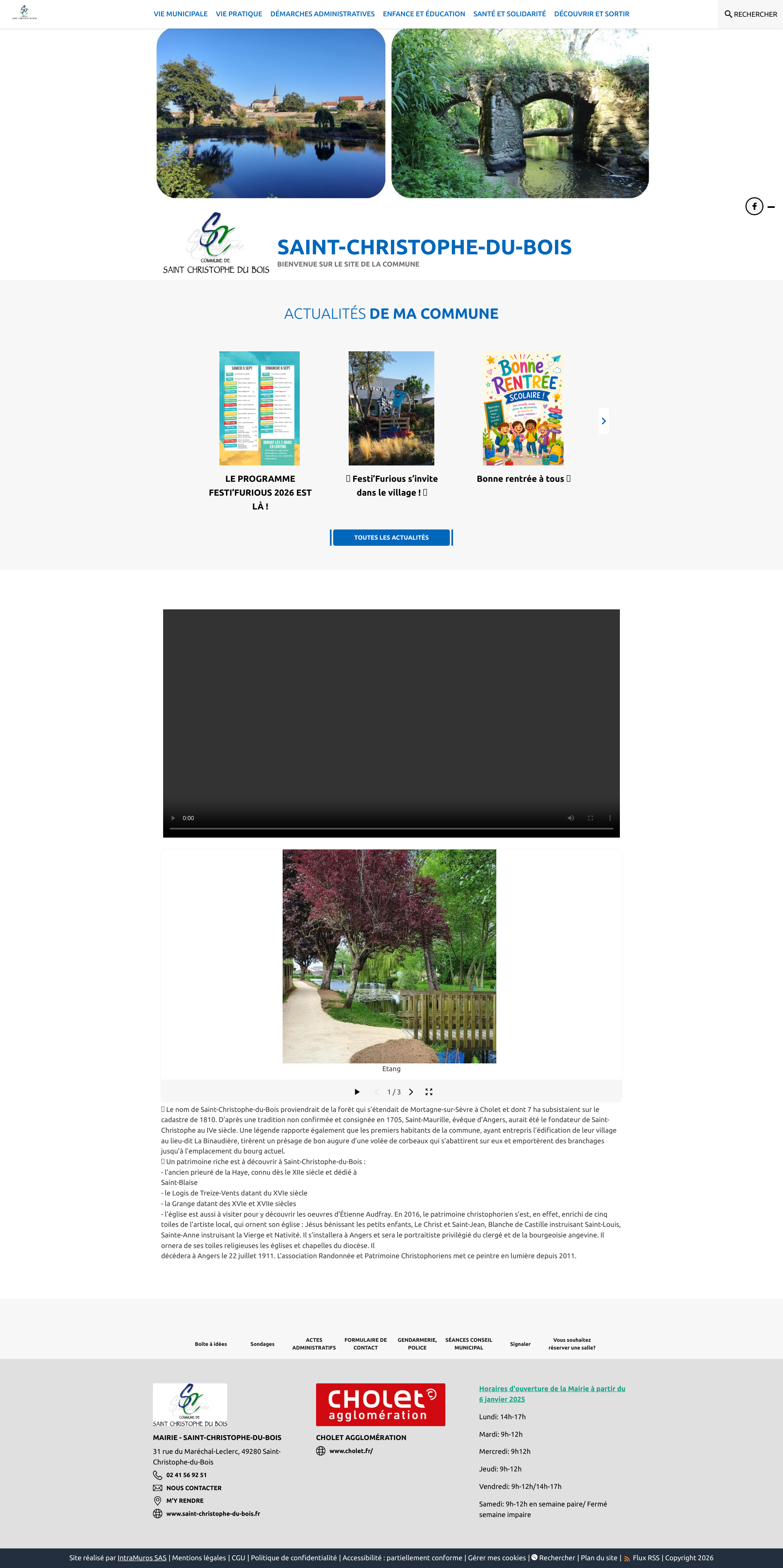 Aperçu du site