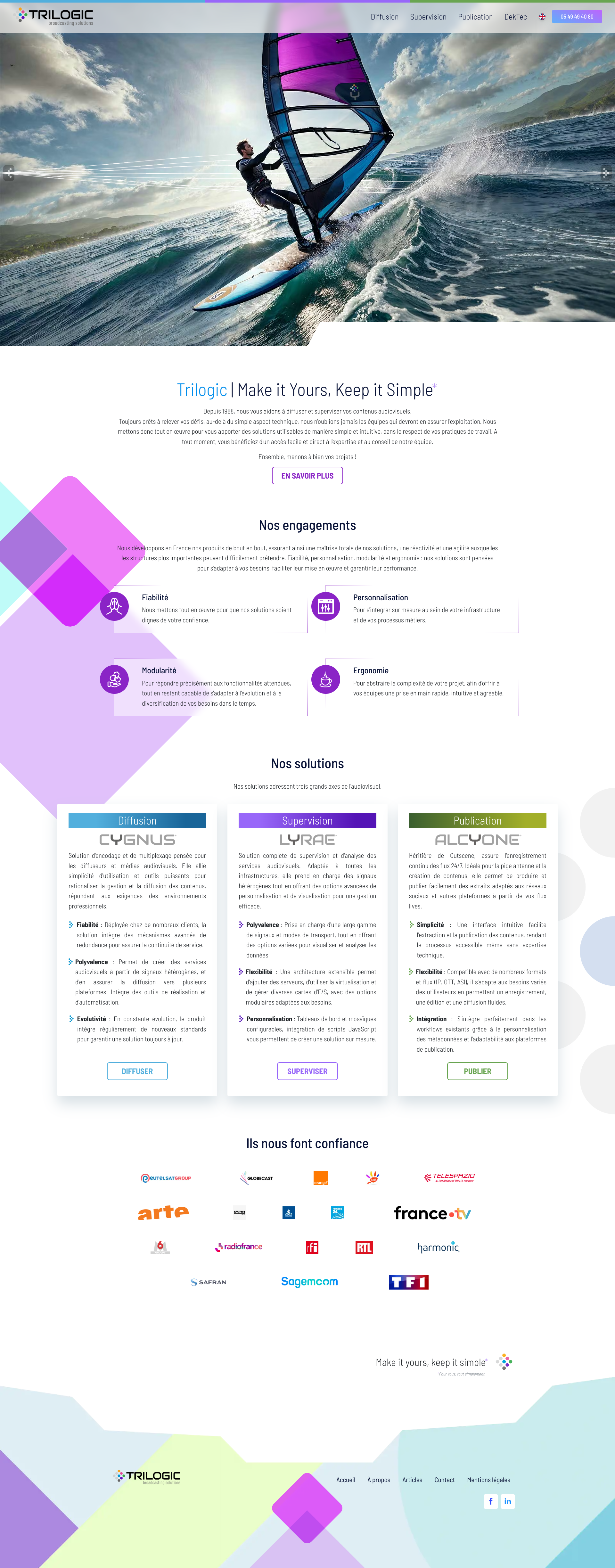 Aperçu du site