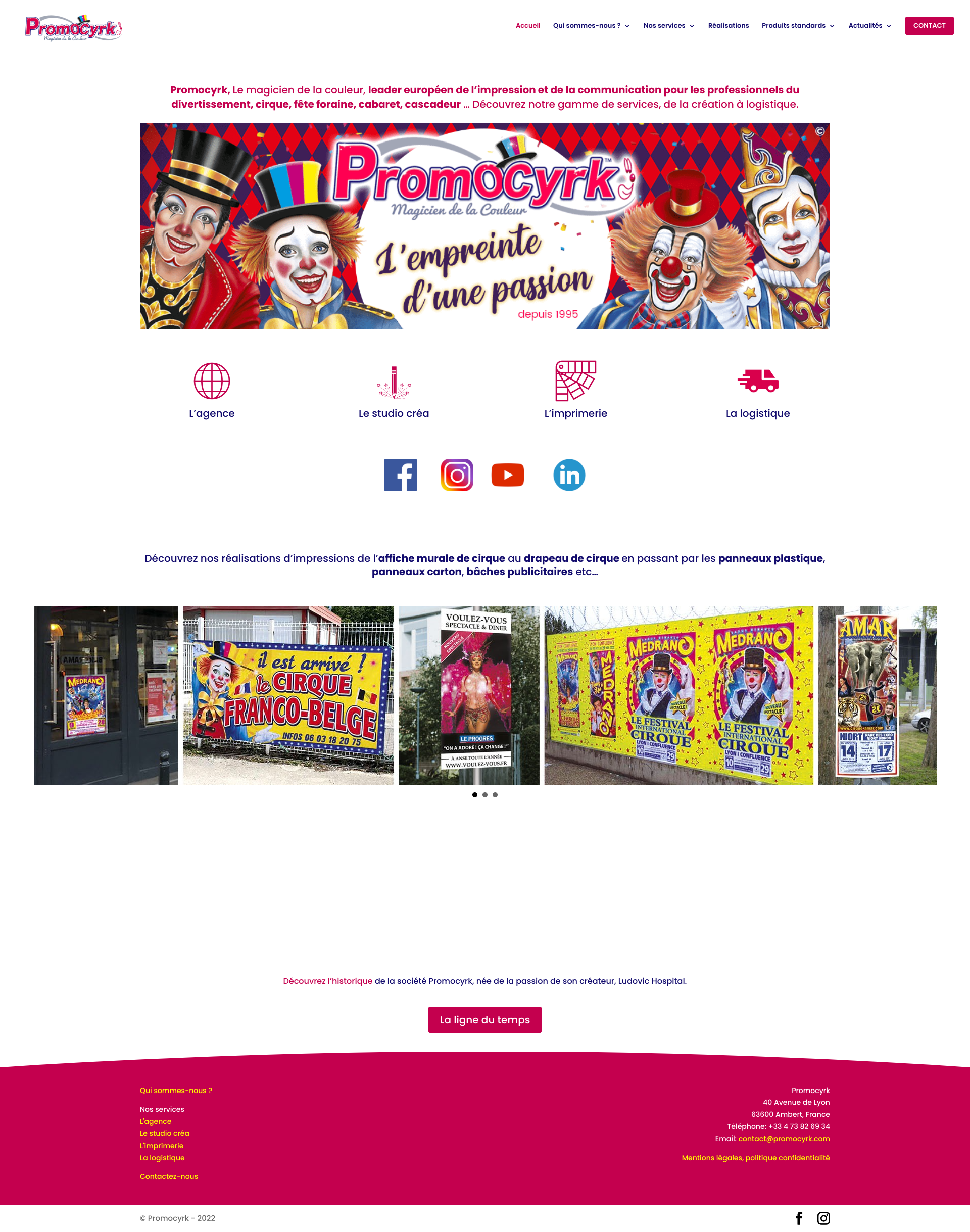 Aperçu du site