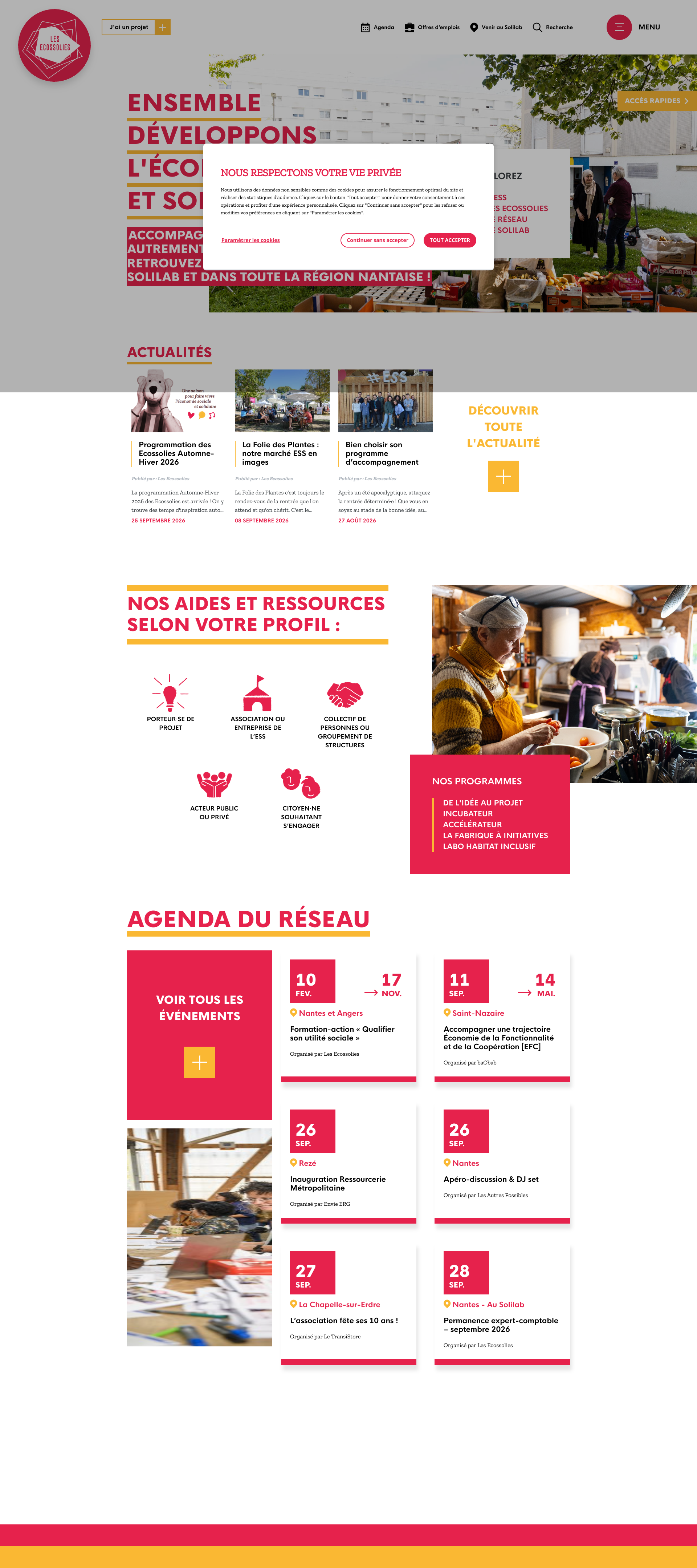 Aperçu du site
