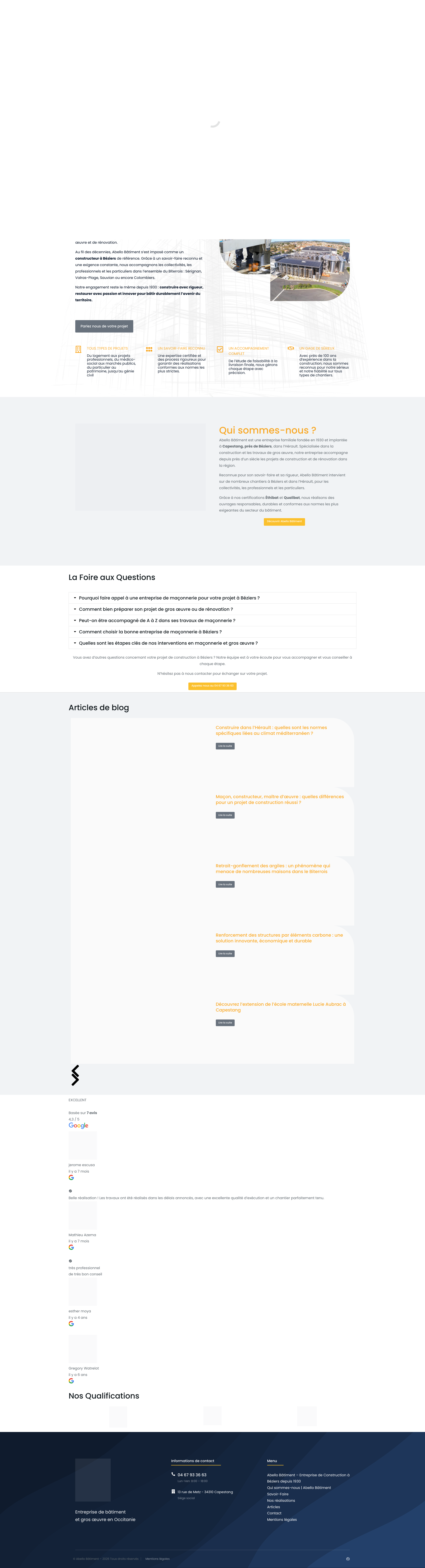 Aperçu du site