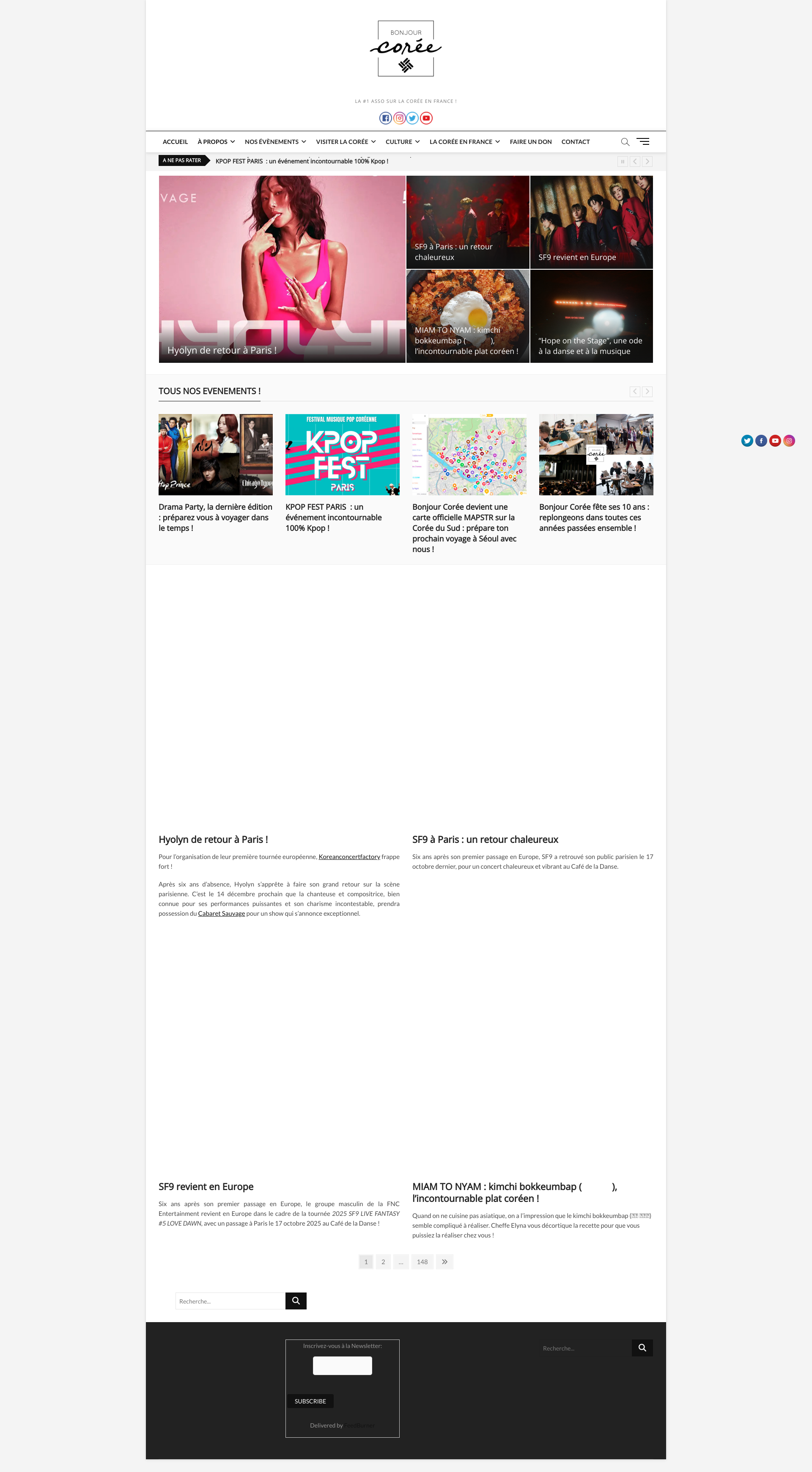 Aperçu du site