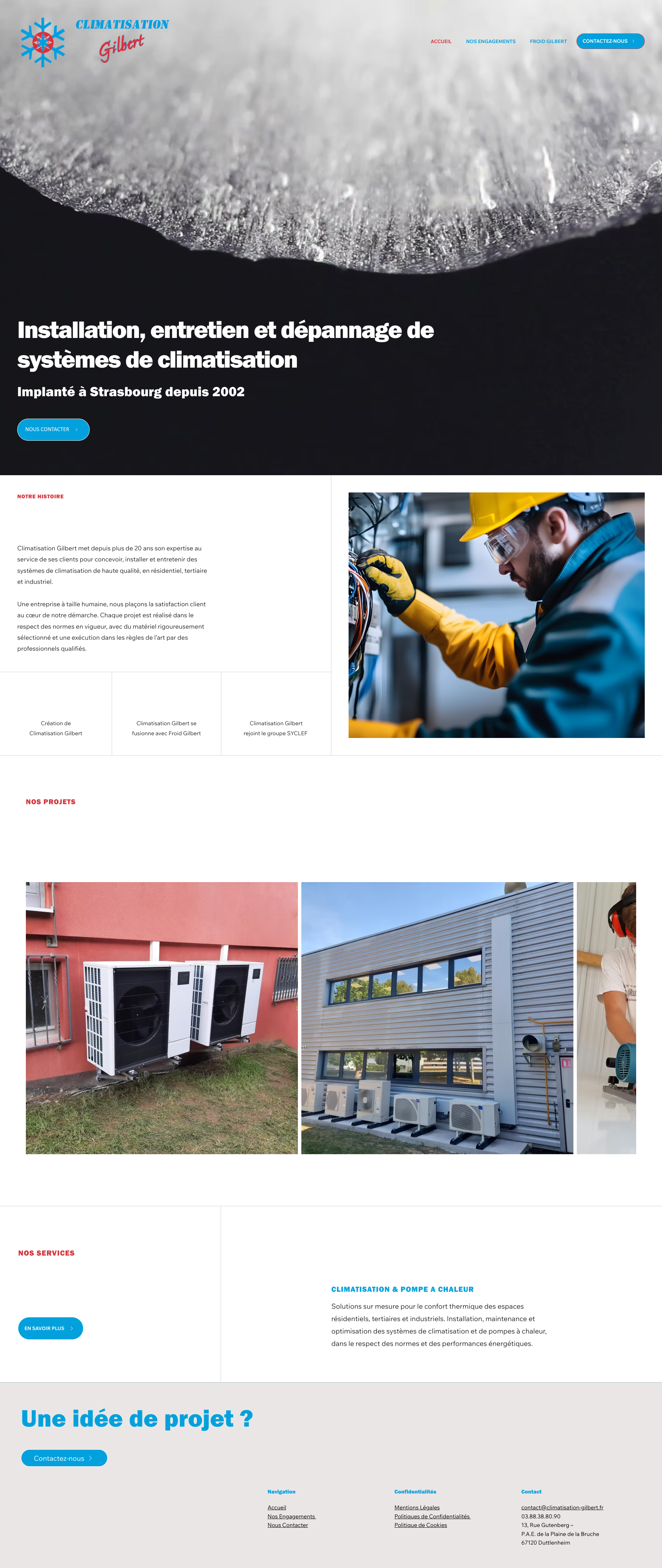 Aperçu du site