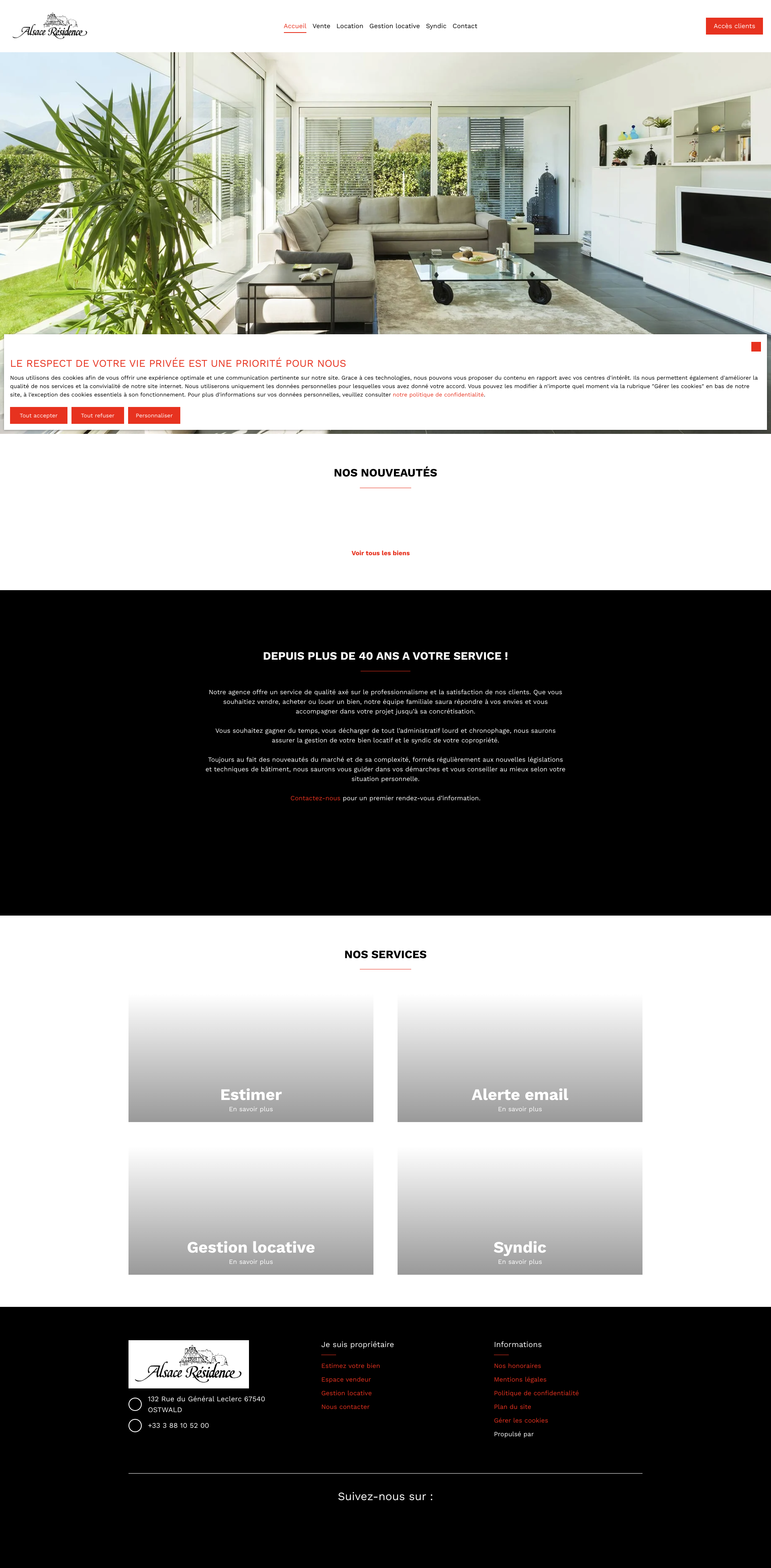 Aperçu du site
