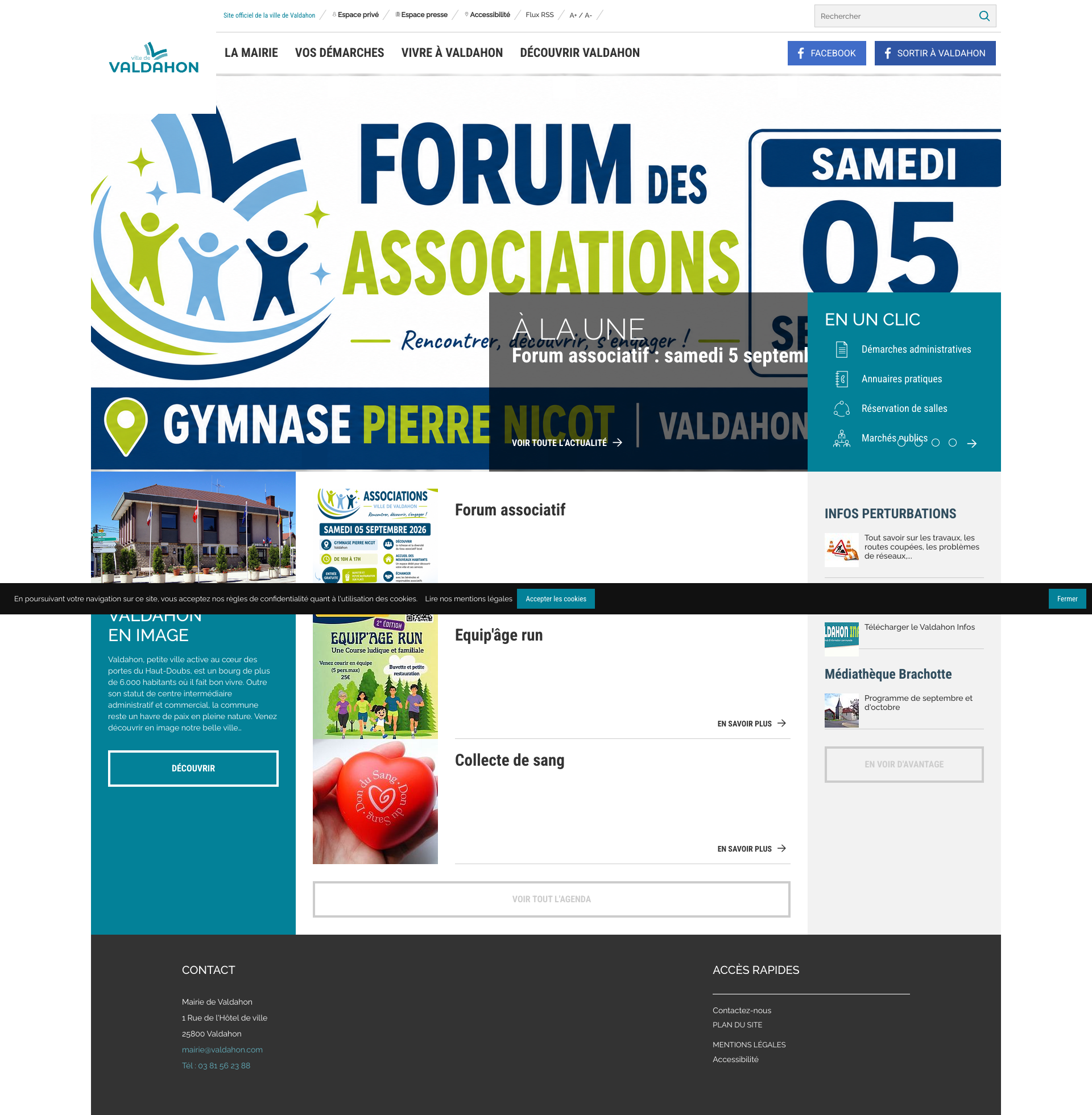 Aperçu du site
