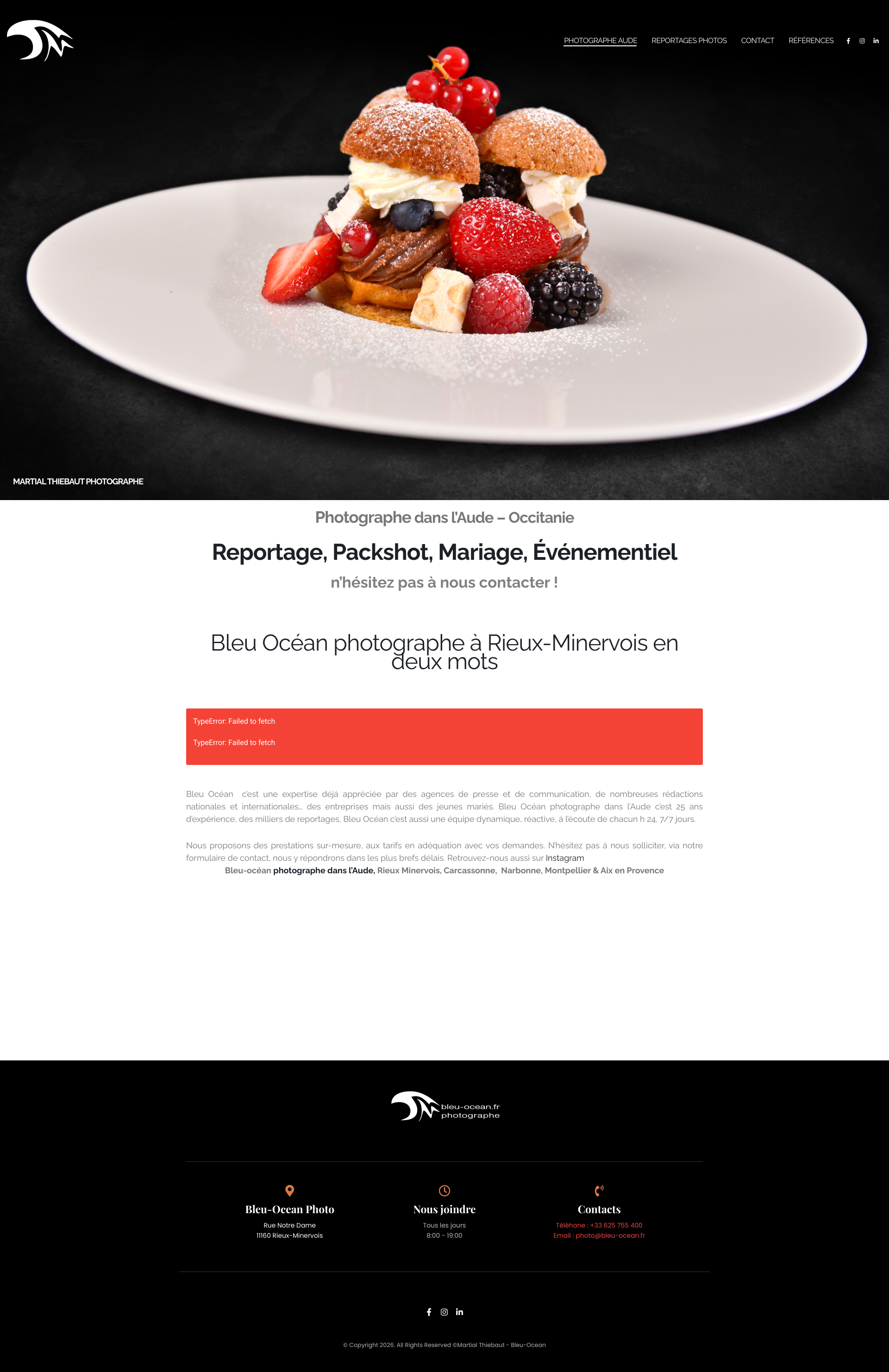Aperçu du site