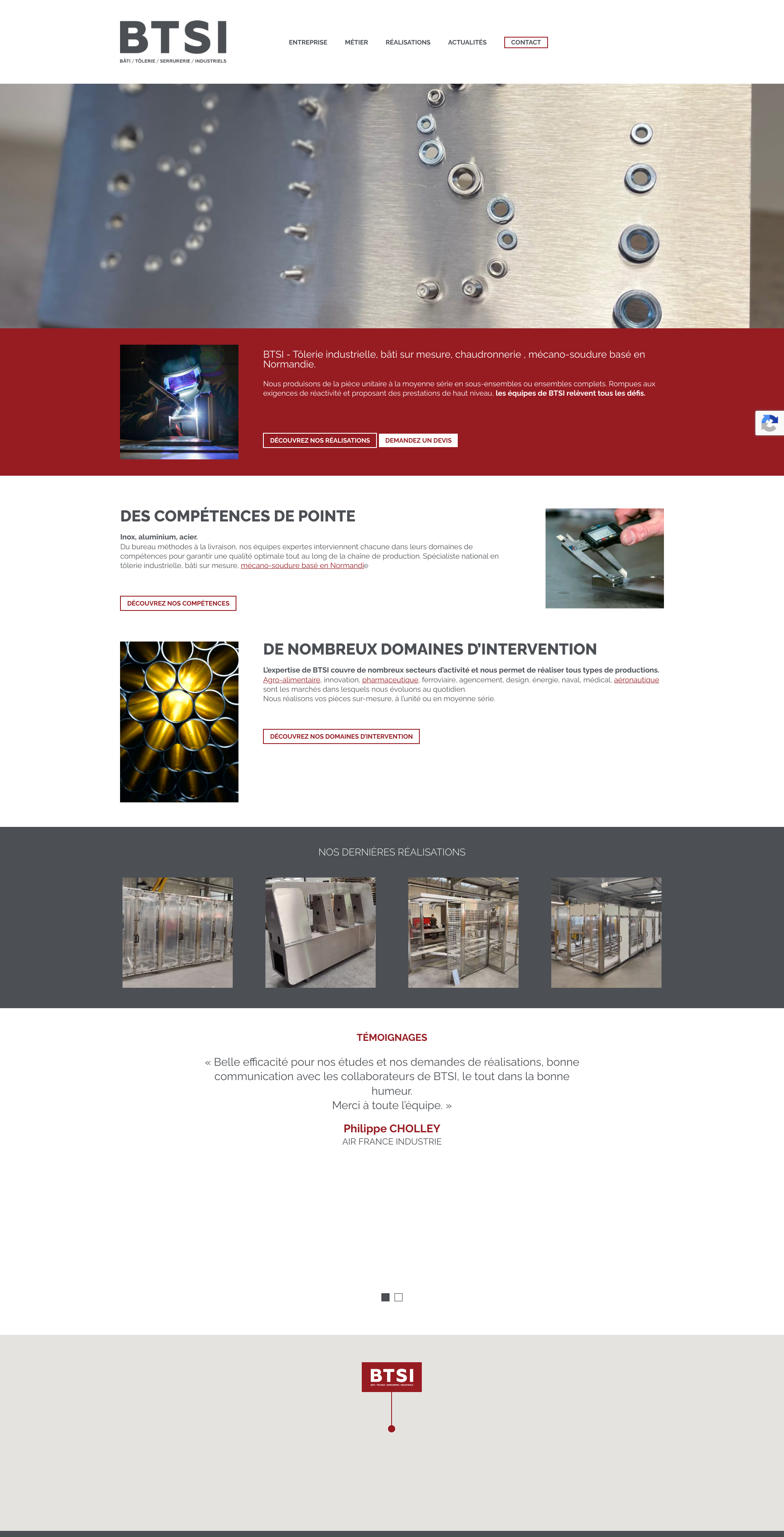 Aperçu du site