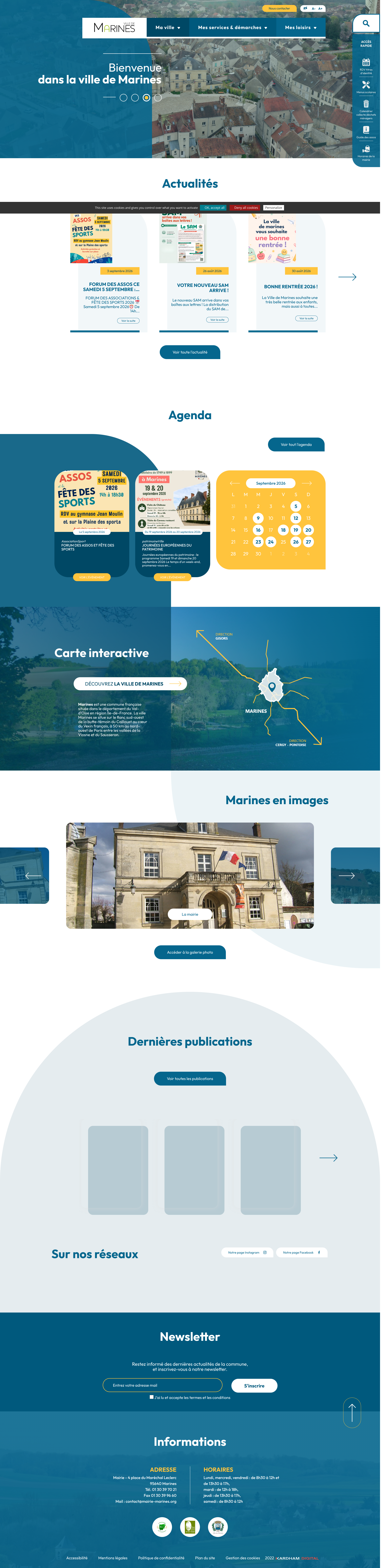 Aperçu du site
