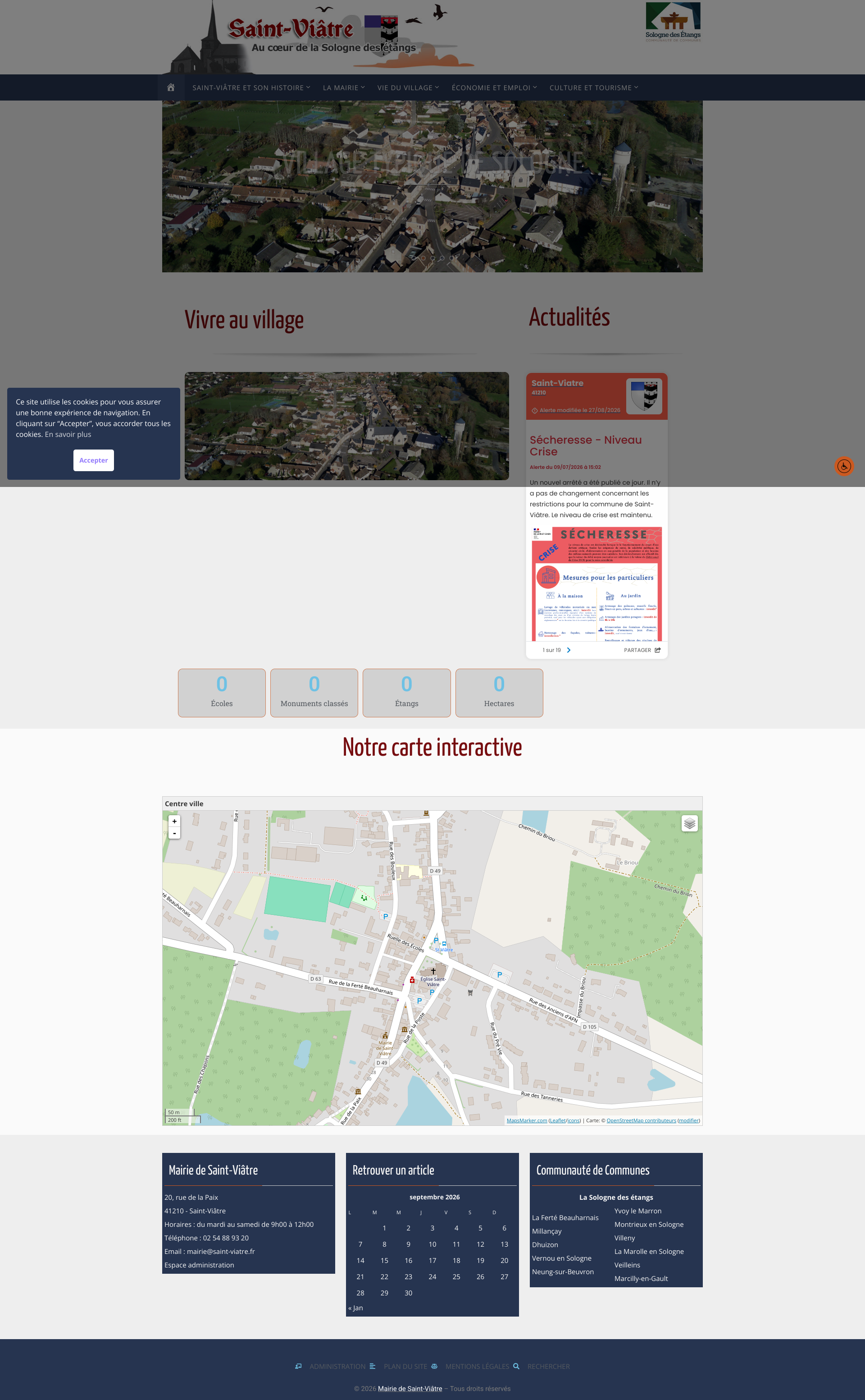 Aperçu du site