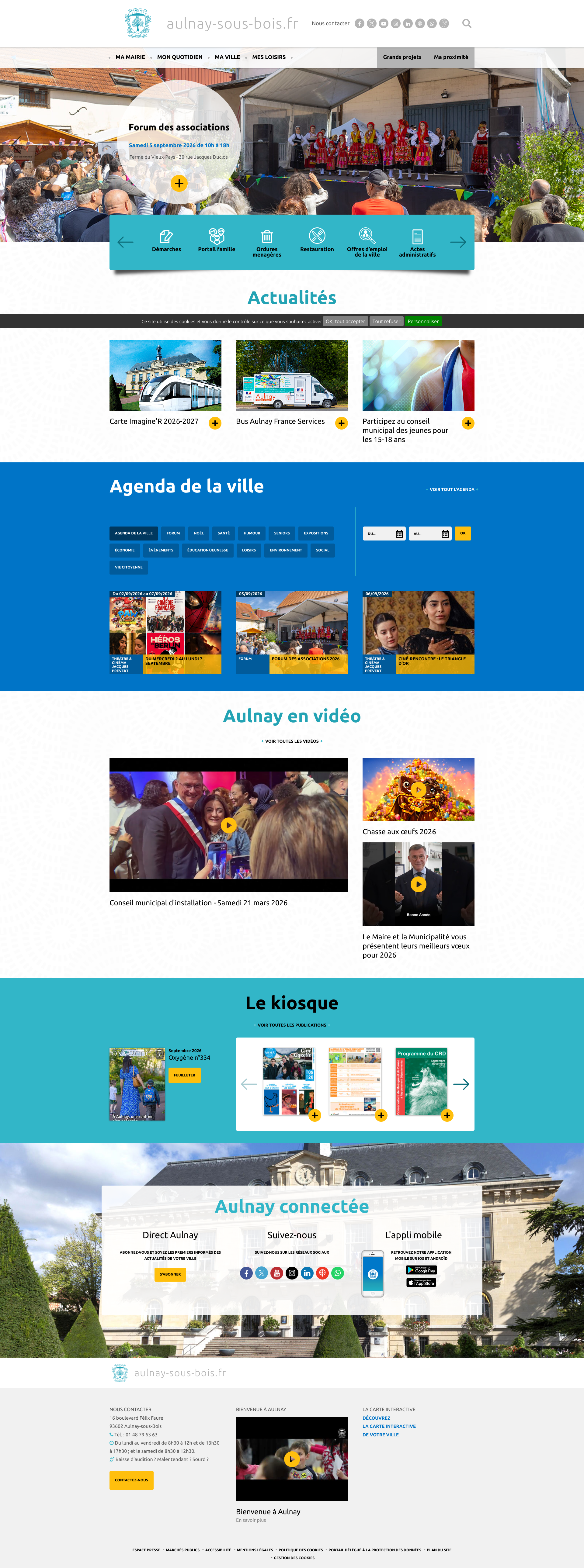 Aperçu du site
