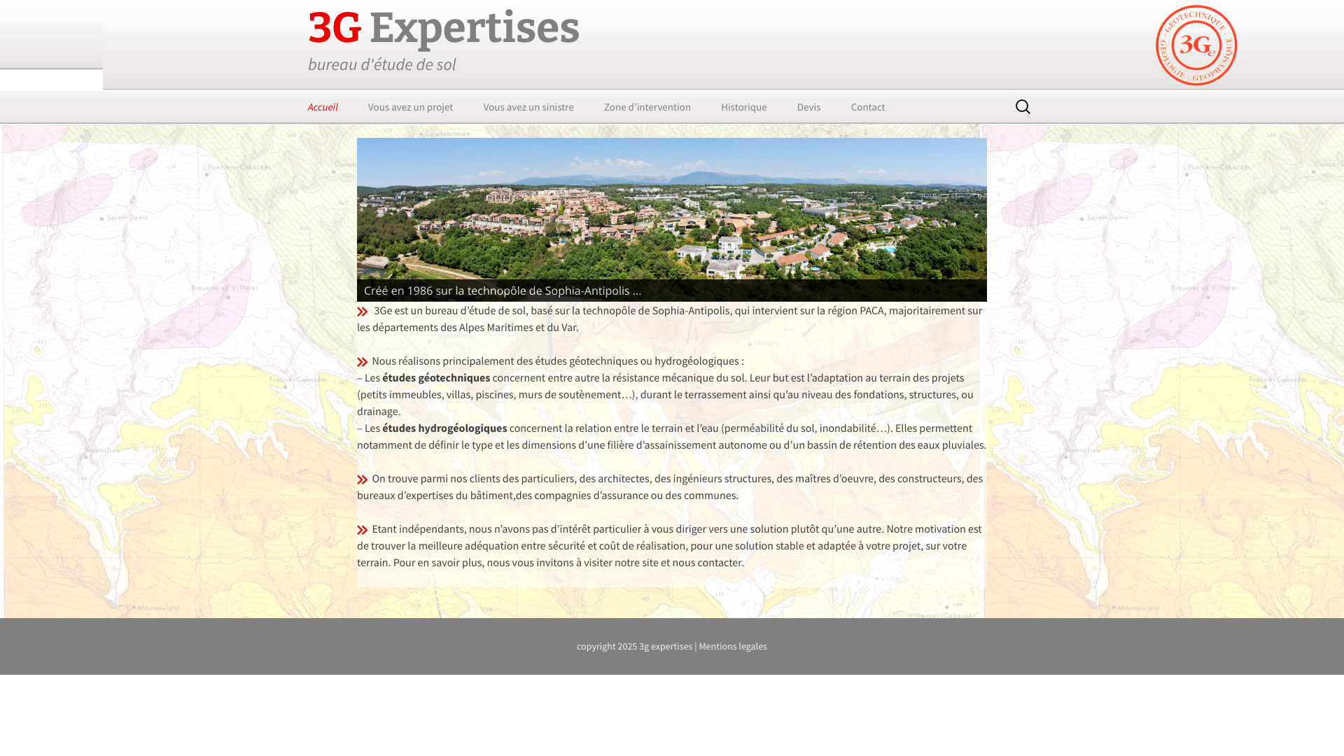 Aperçu du site