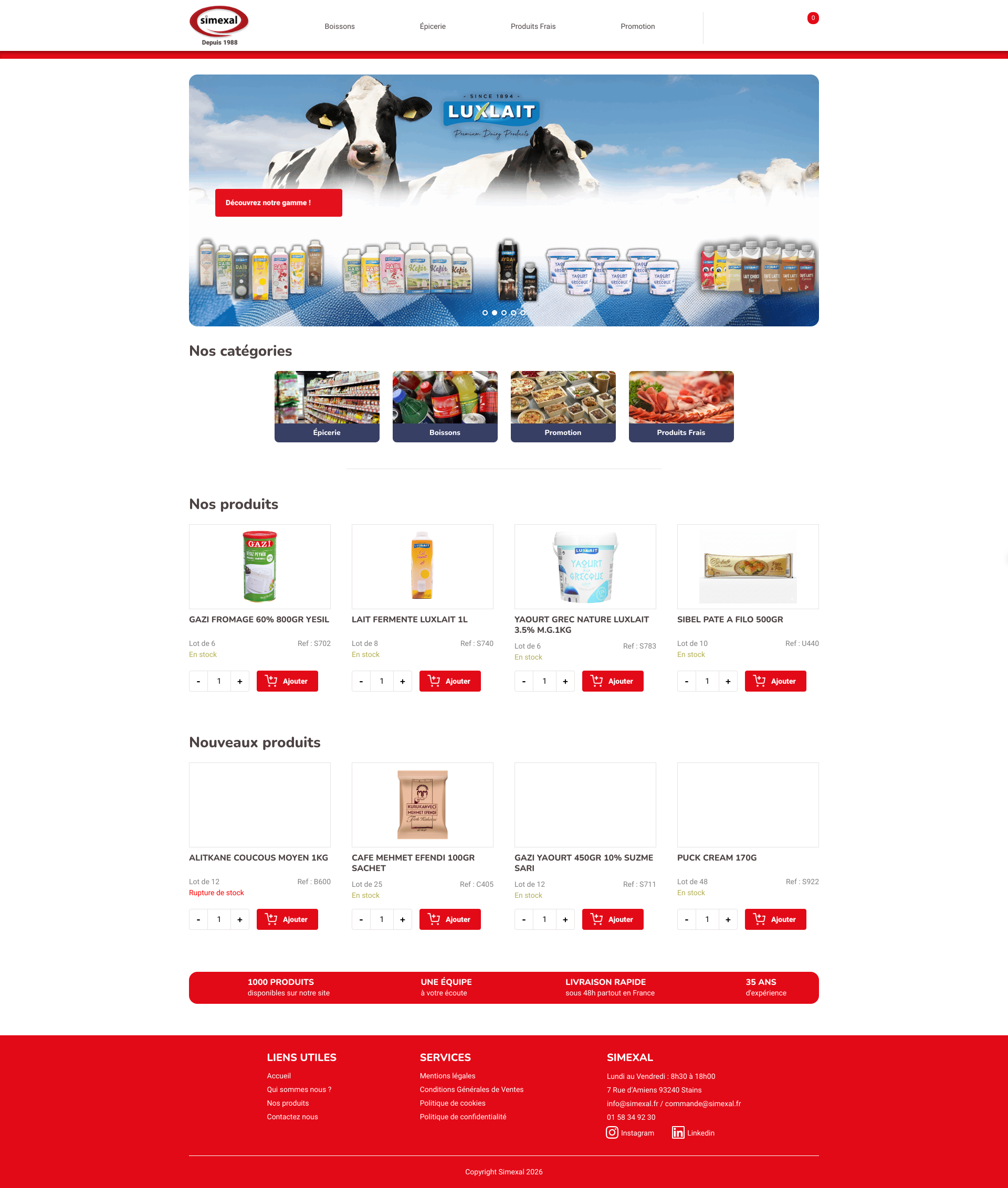 Aperçu du site