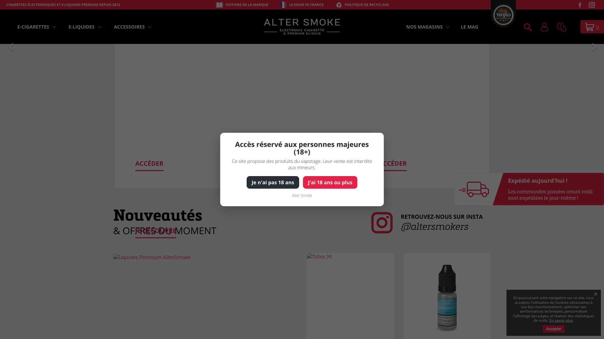 Aperçu du site