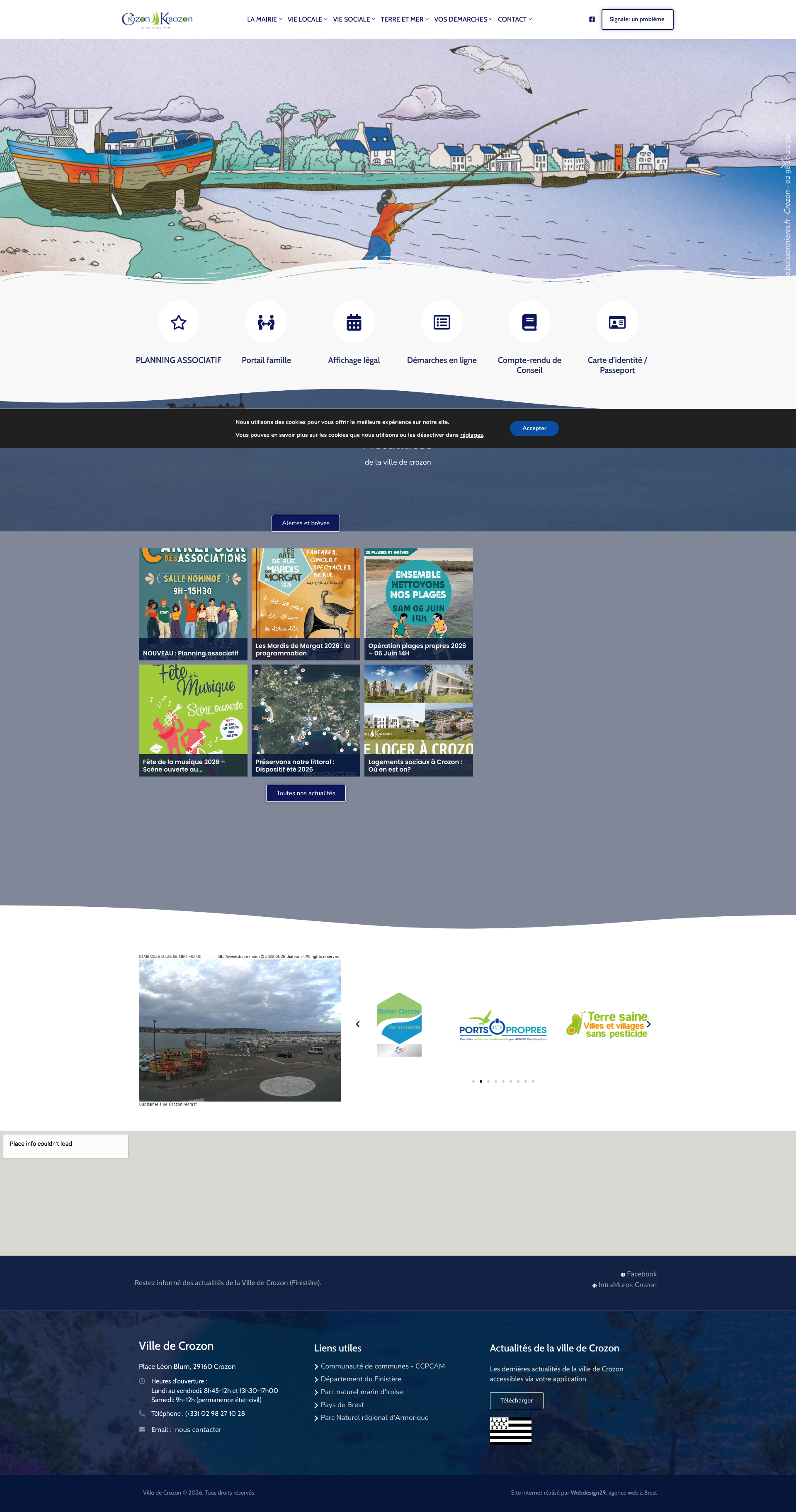 Aperçu du site