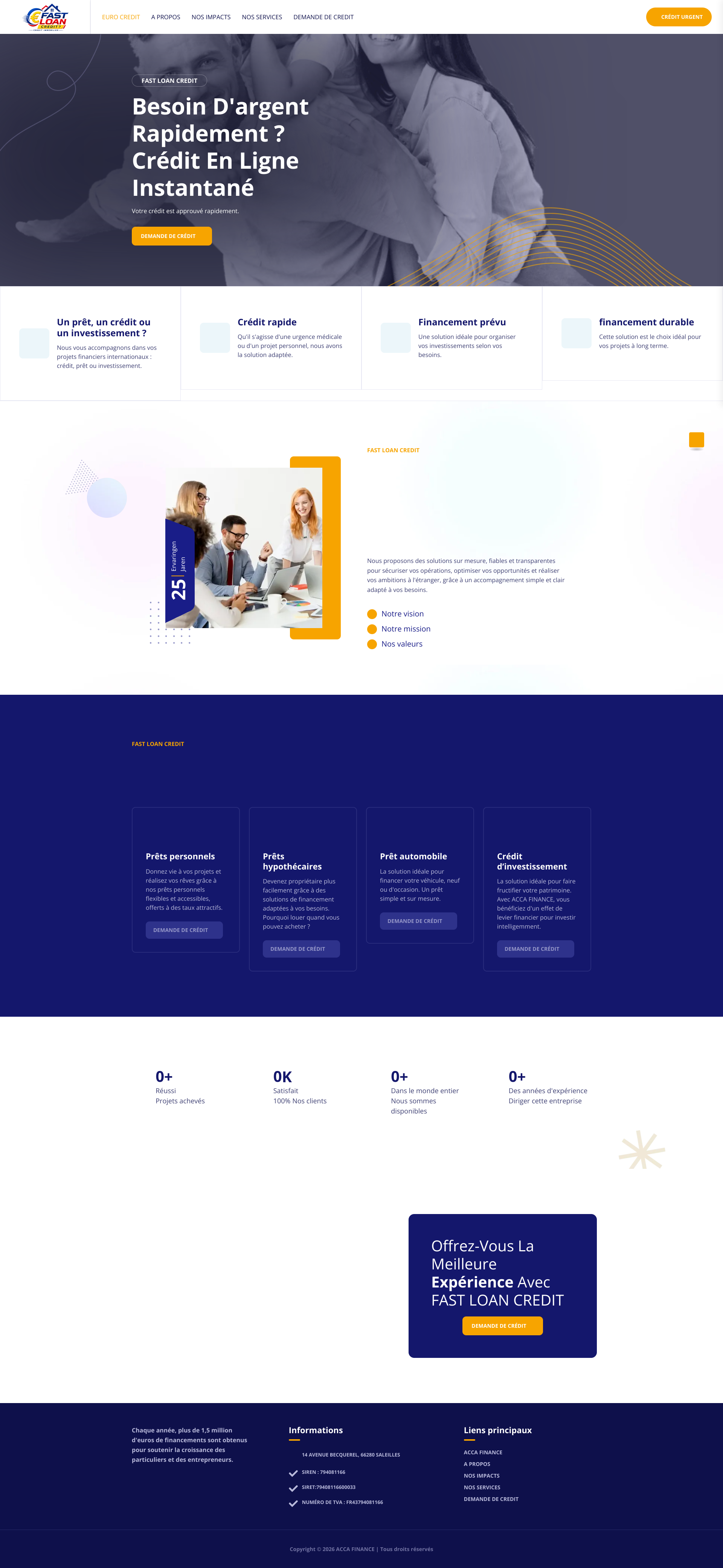 Aperçu du site