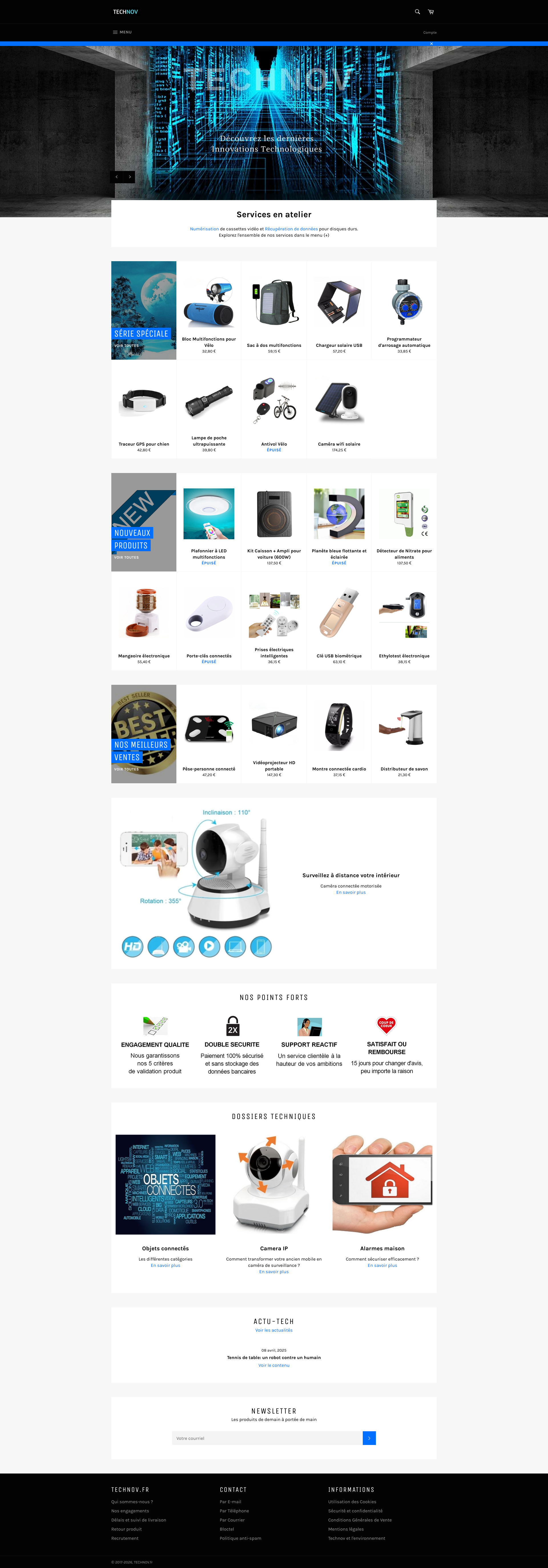 Aperçu du site