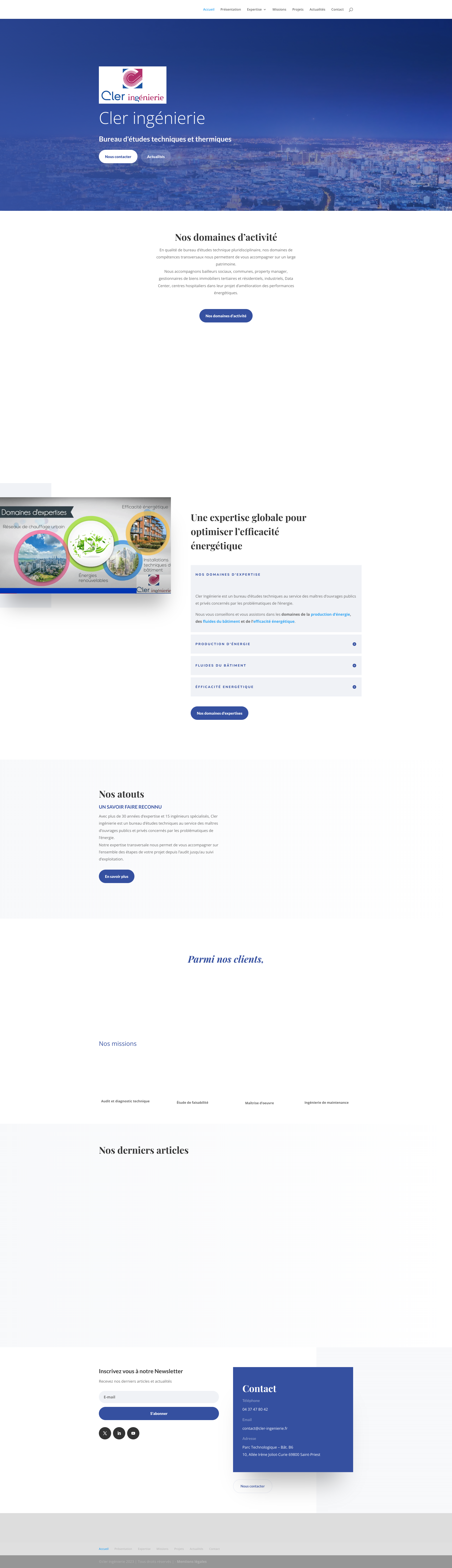 Aperçu du site
